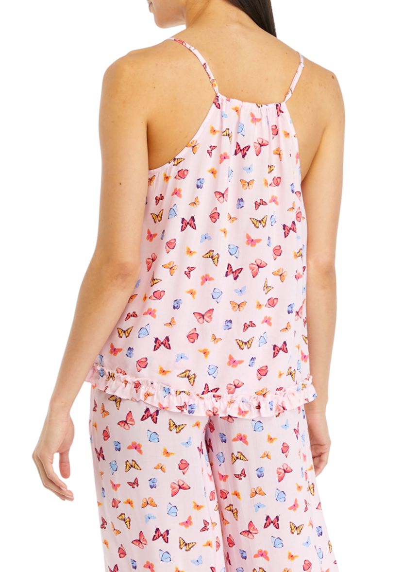 Womens Sleeveless V-Neck Pajama Cami