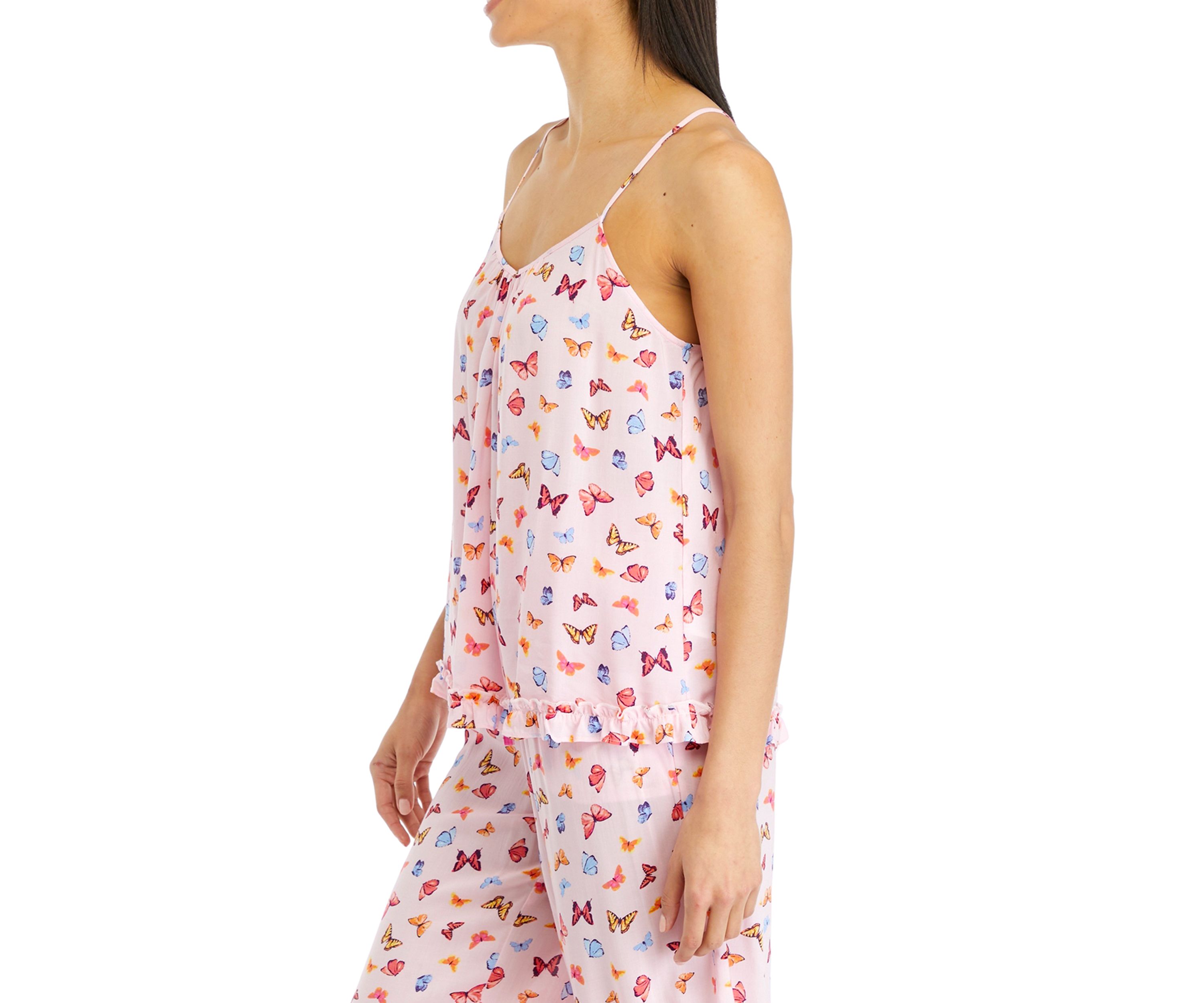 Womens Sleeveless V-Neck Pajama Cami
