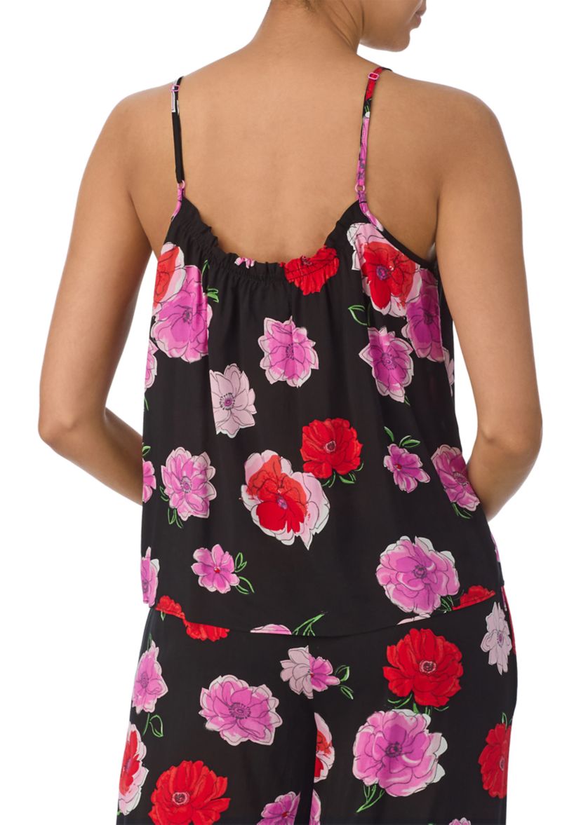 Sleeveless Tie Front Sleep Cami