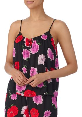 Sleeveless Tie Front Sleep Cami