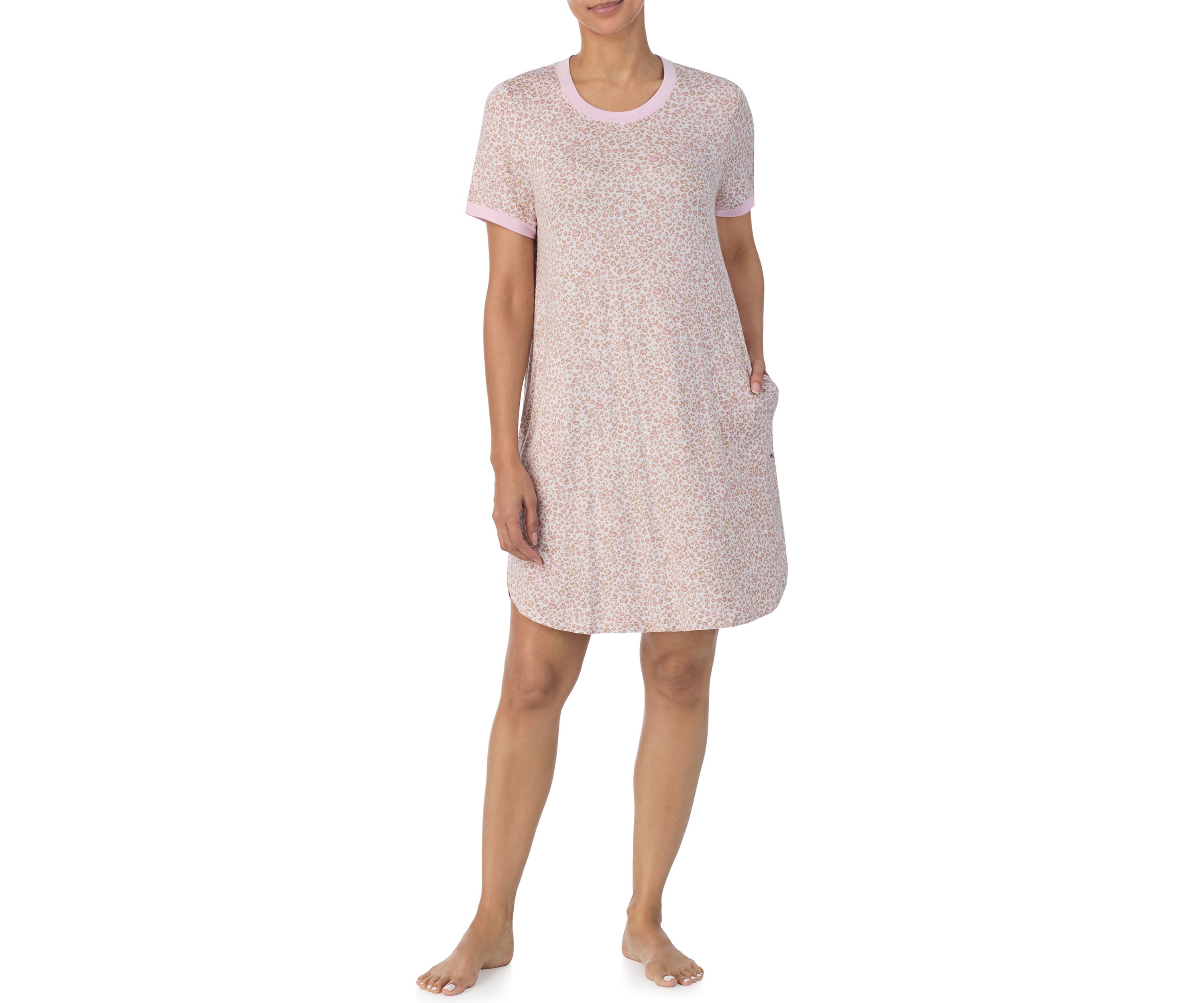 Short Sleeve Printed Nightgown