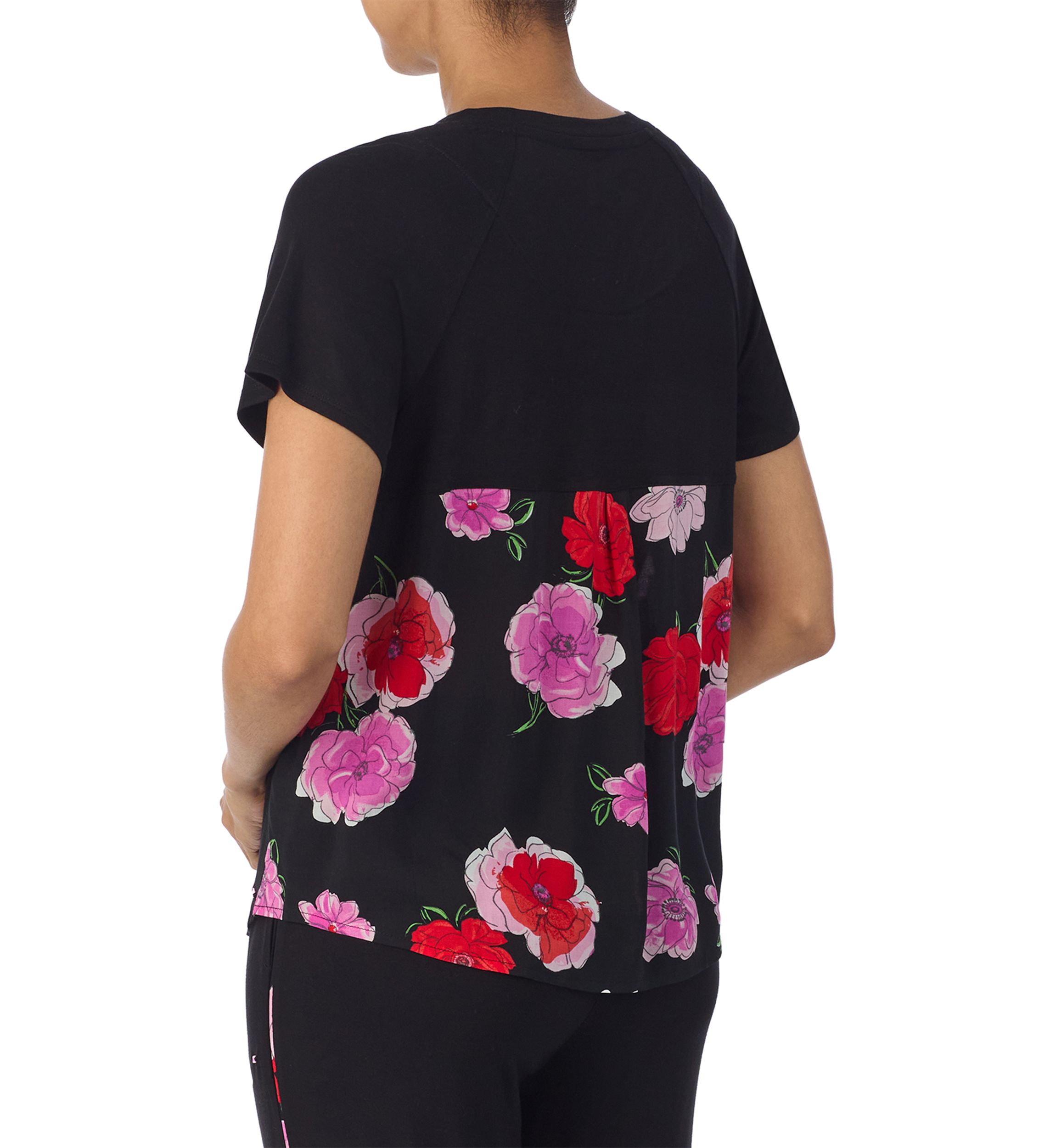 Short Sleeve Printed Back Sleep T-Shirt