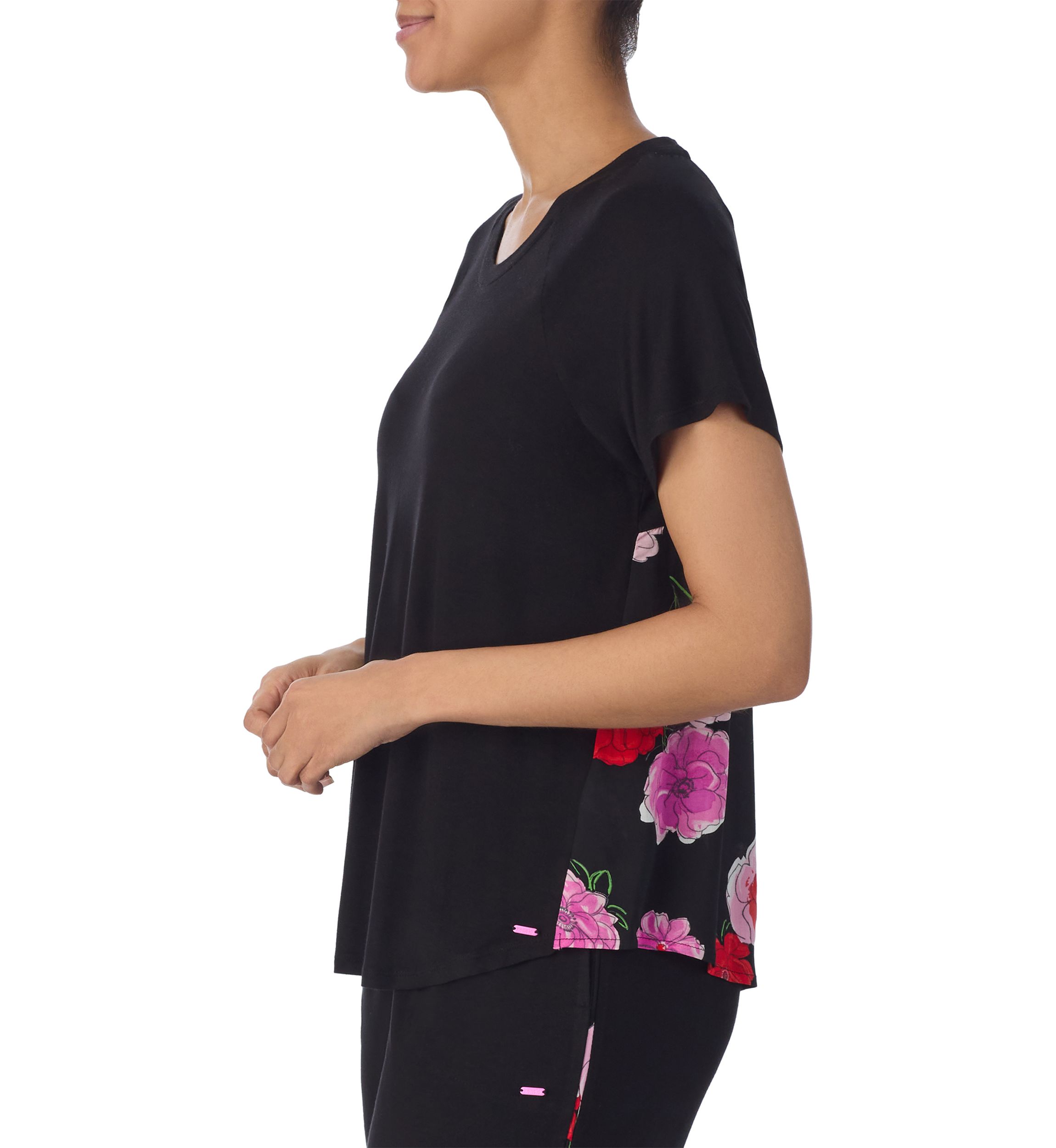 Short Sleeve Printed Back Sleep T-Shirt