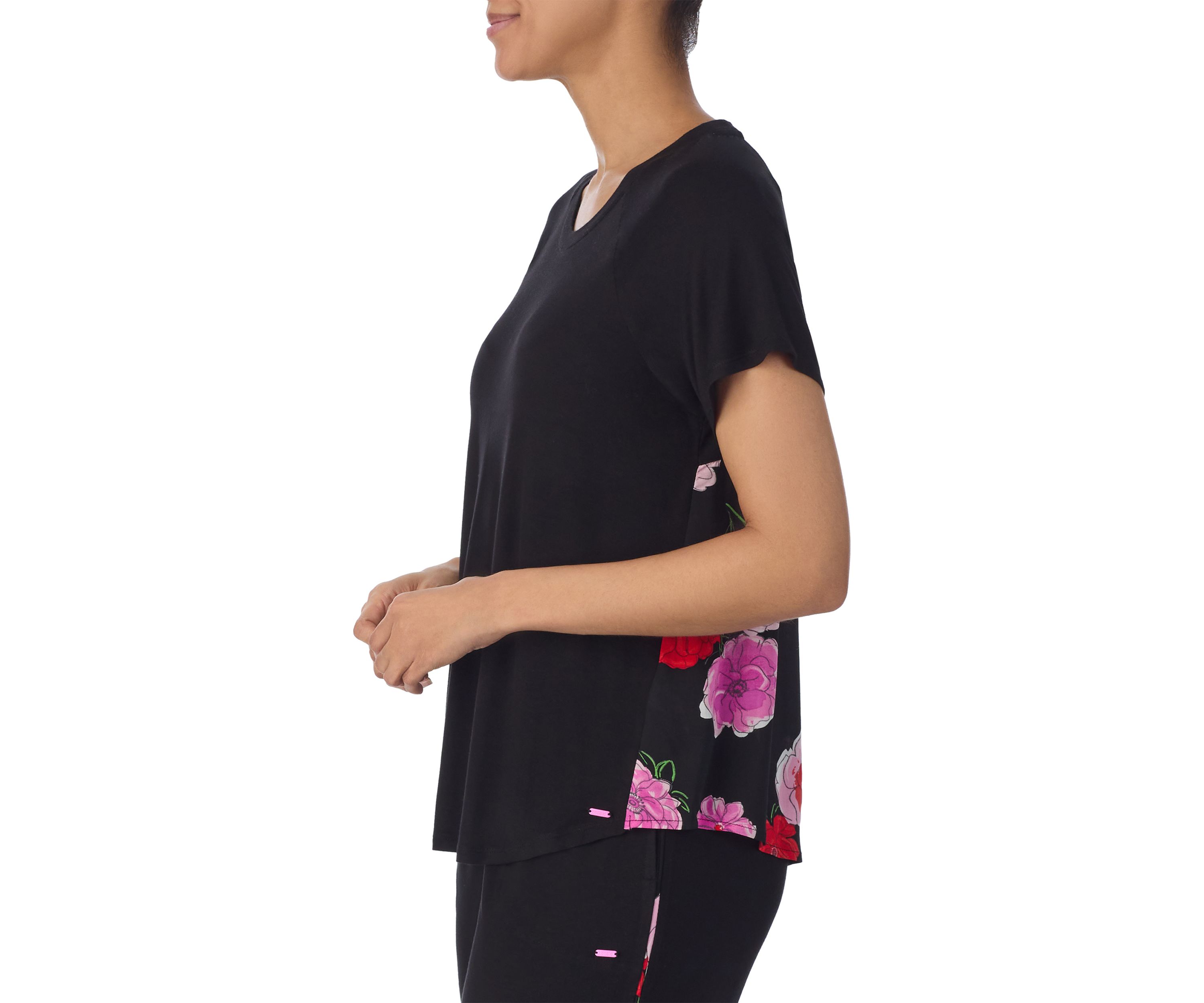 Short Sleeve Printed Back Sleep T-Shirt