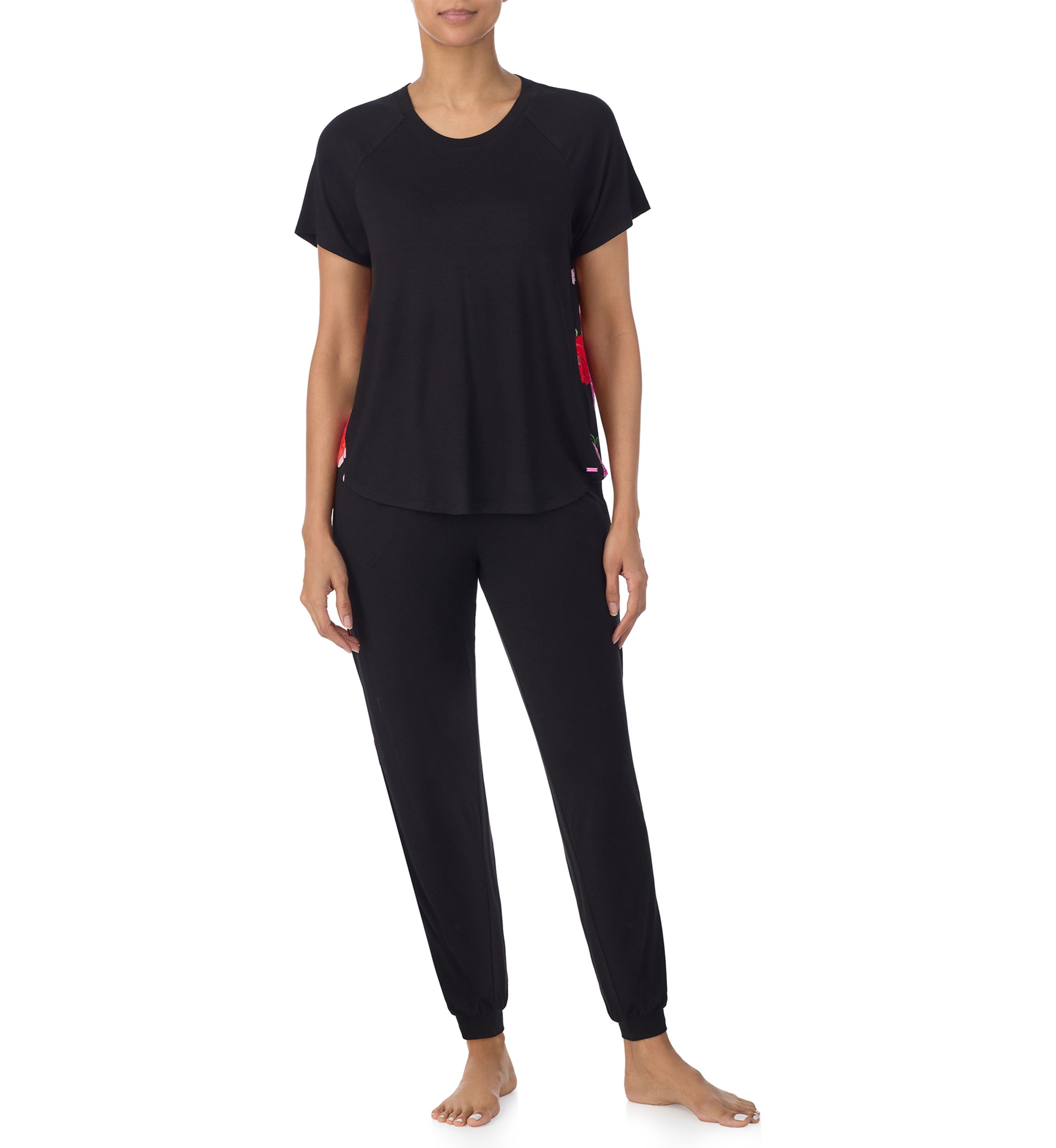 Short Sleeve Printed Back Sleep T-Shirt