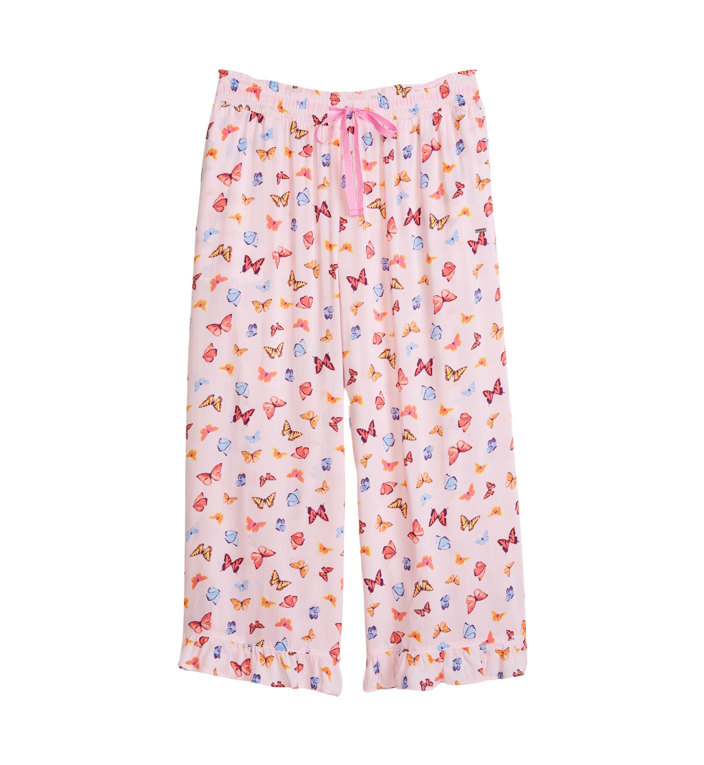 Floral Printed Smocked Pajama Pants