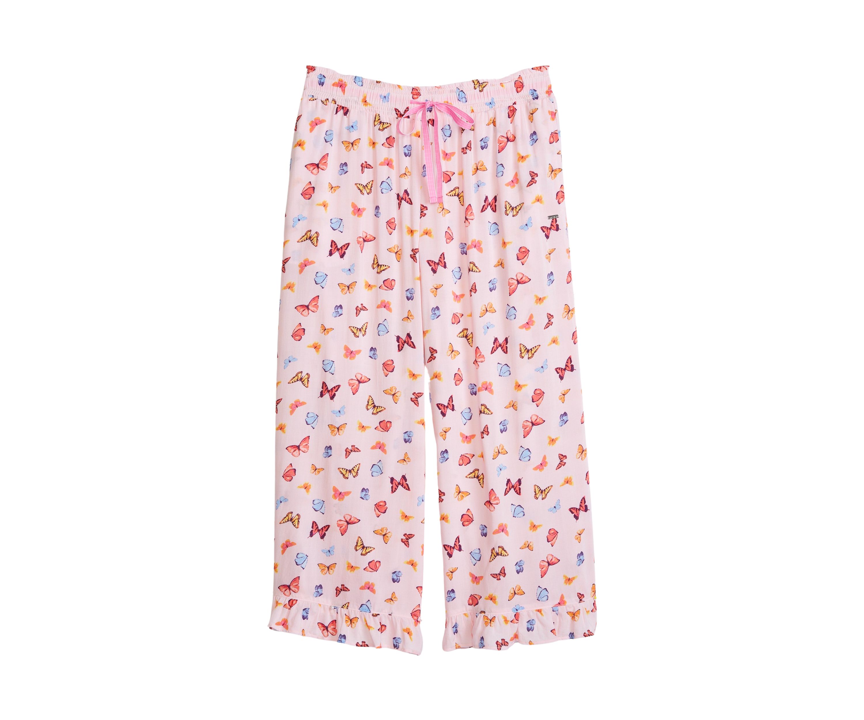 Floral Printed Smocked Pajama Pants