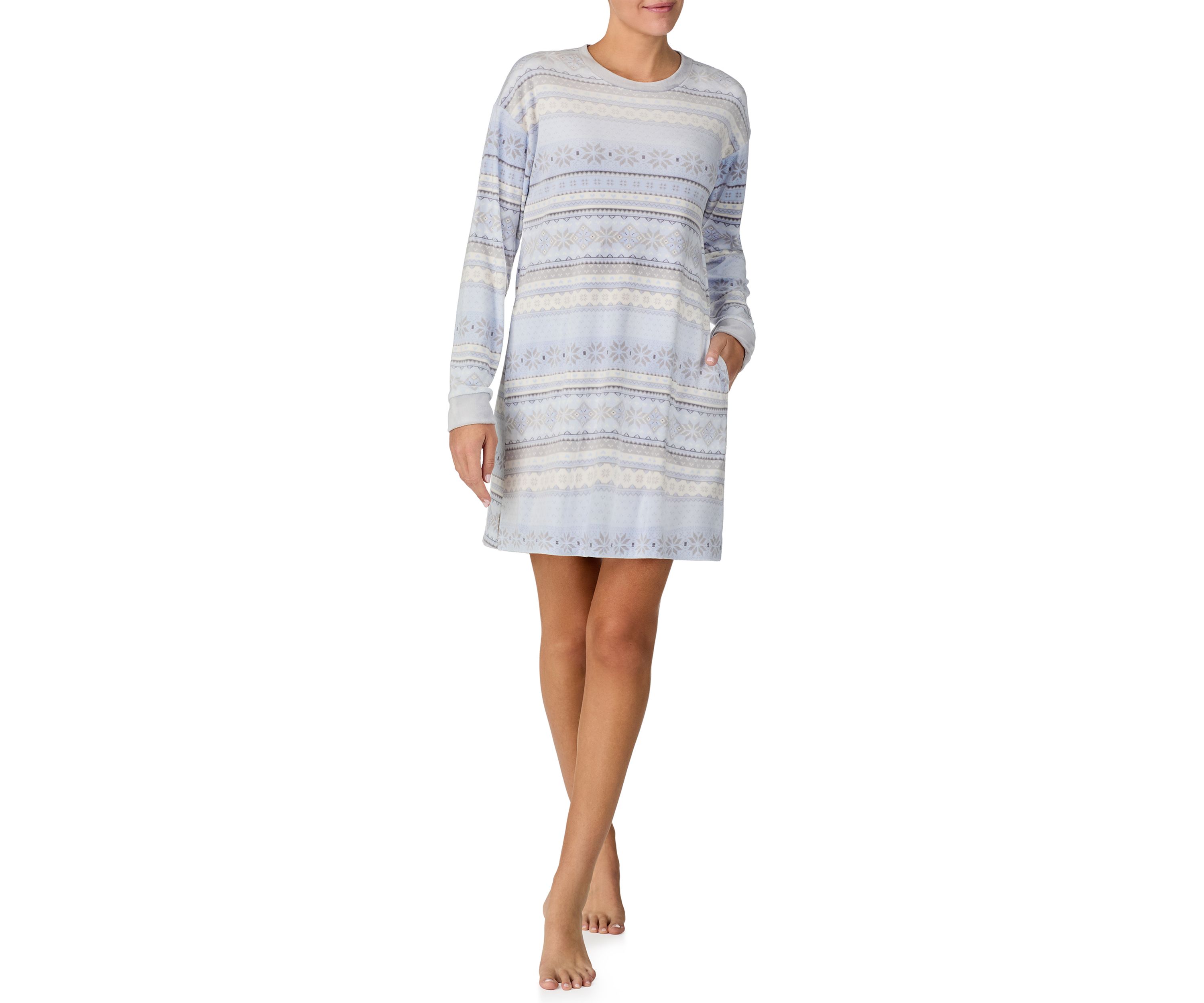 Womens Long Sleeve Sleepshirt 