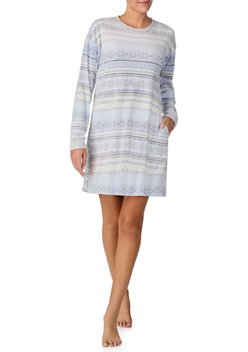 Womens Long Sleeve Sleepshirt 