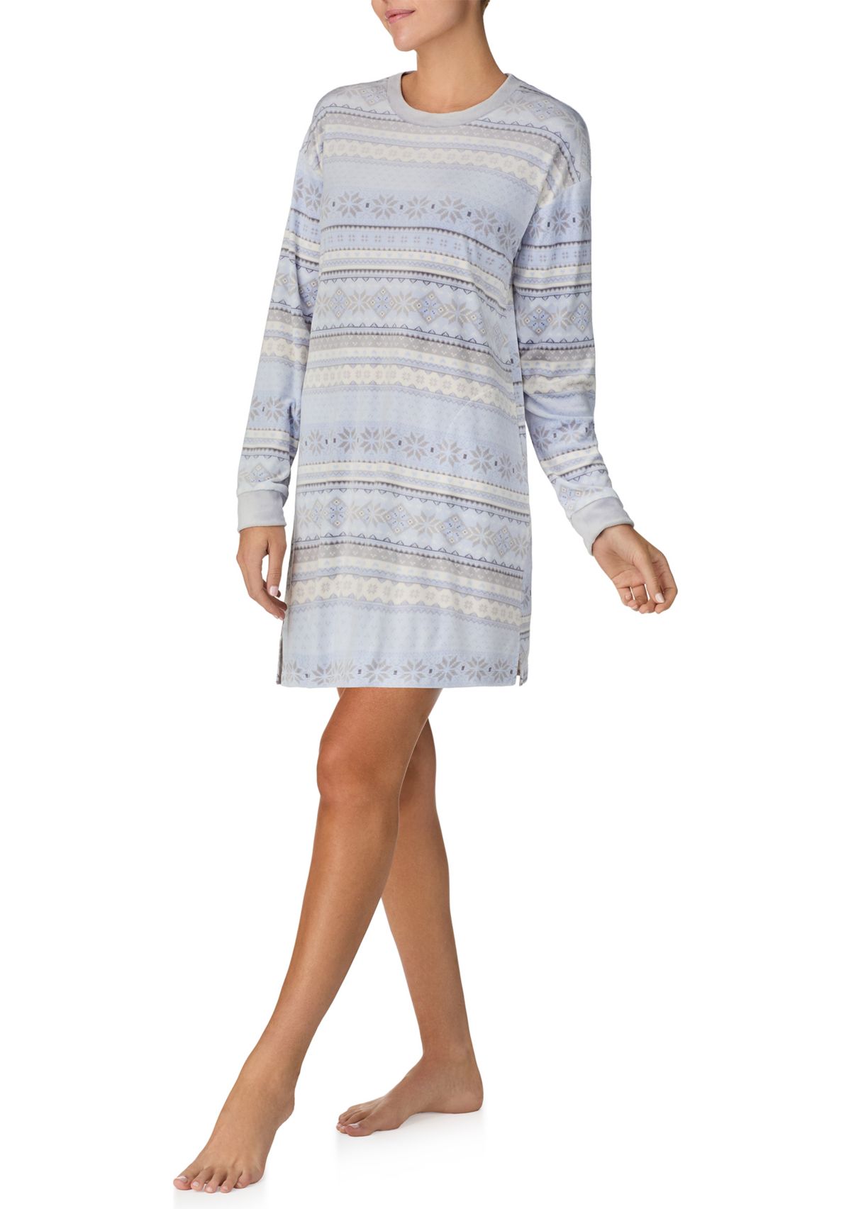 Womens Long Sleeve Sleepshirt 