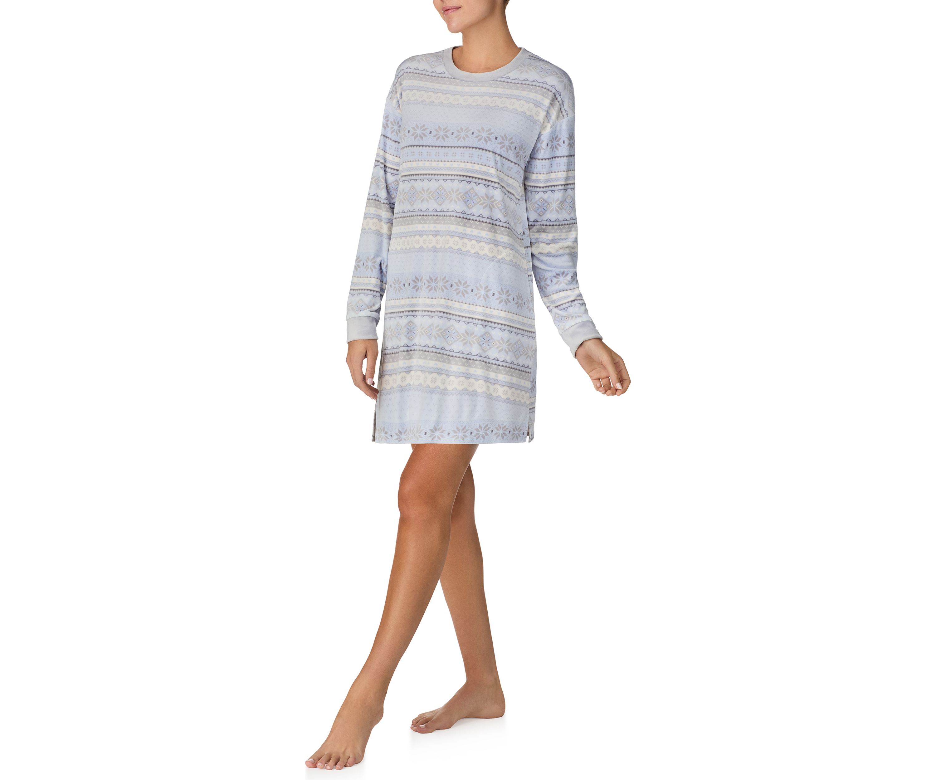 Womens Long Sleeve Sleepshirt 