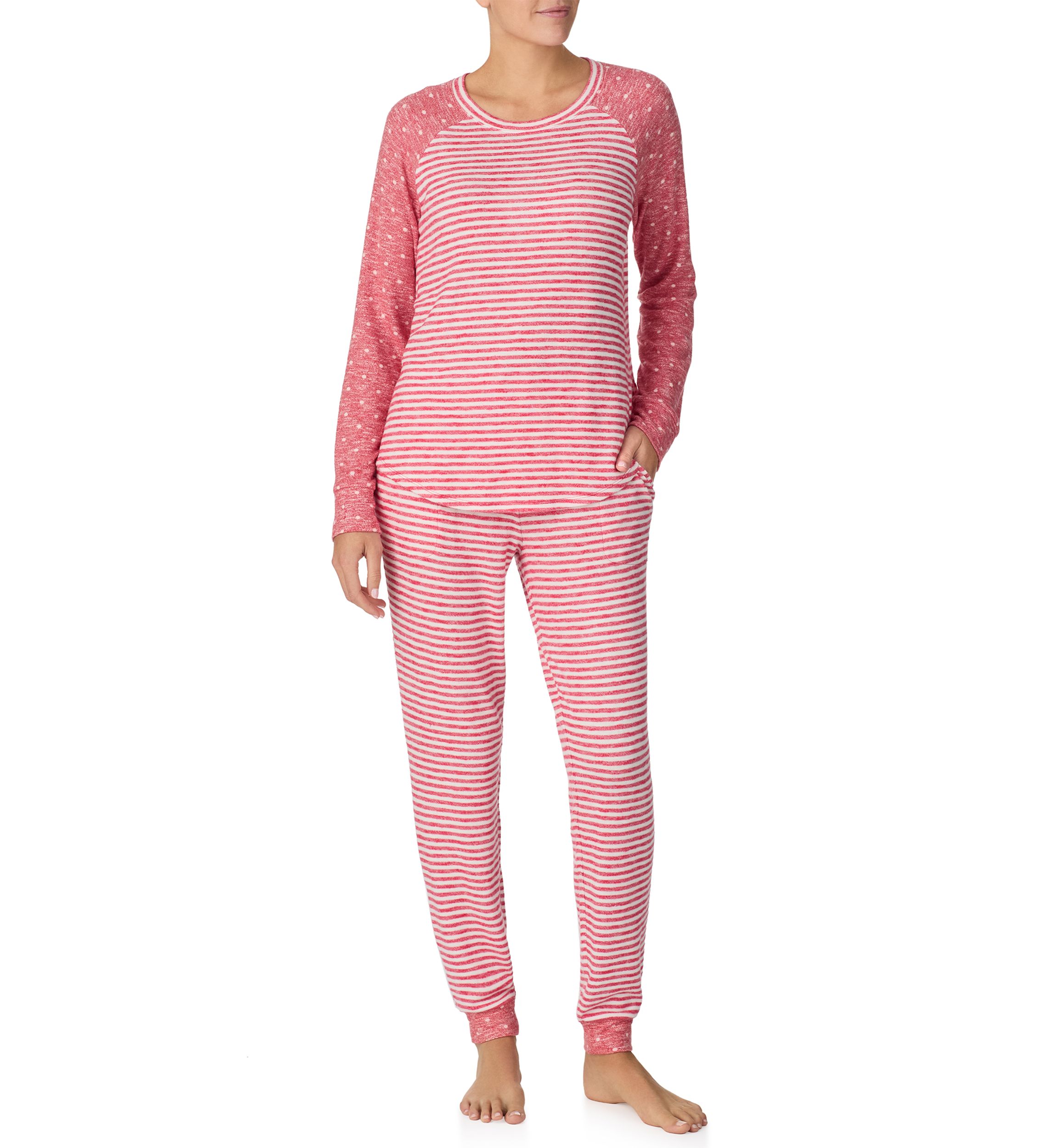 Womens Long Sleeve Top and Jogger Pajama Set