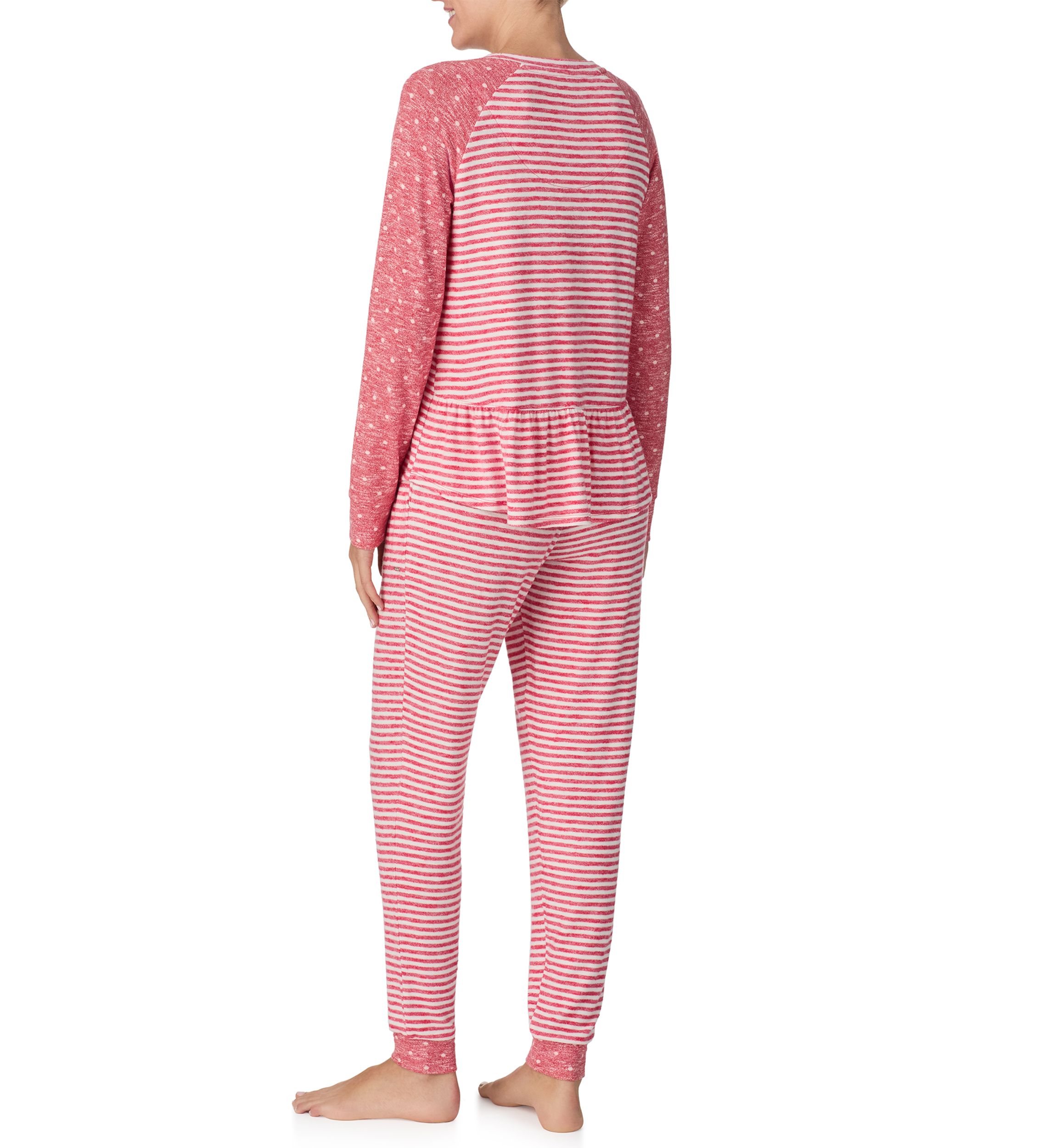 Womens Long Sleeve Top and Jogger Pajama Set