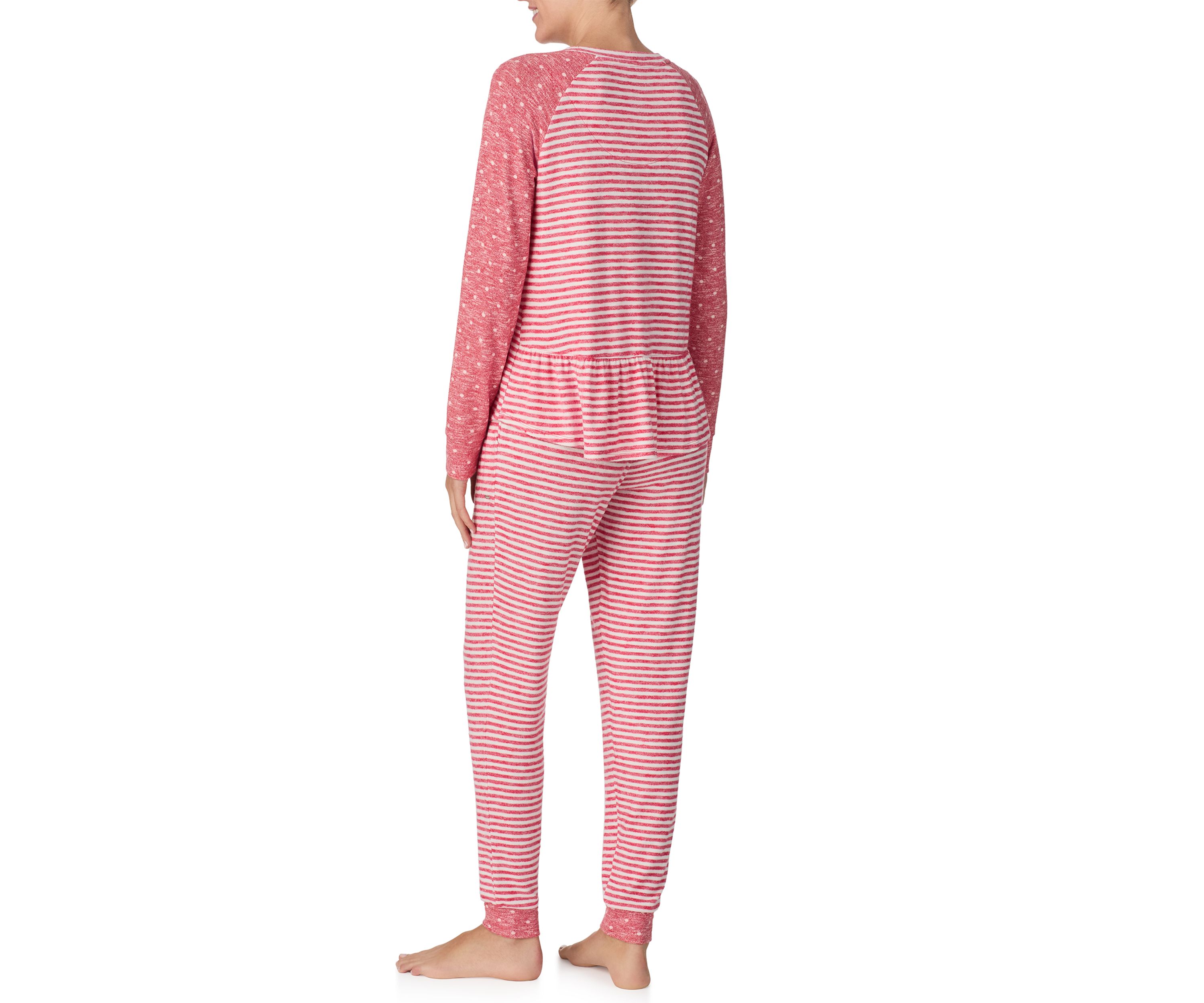 Womens Long Sleeve Top and Jogger Pajama Set