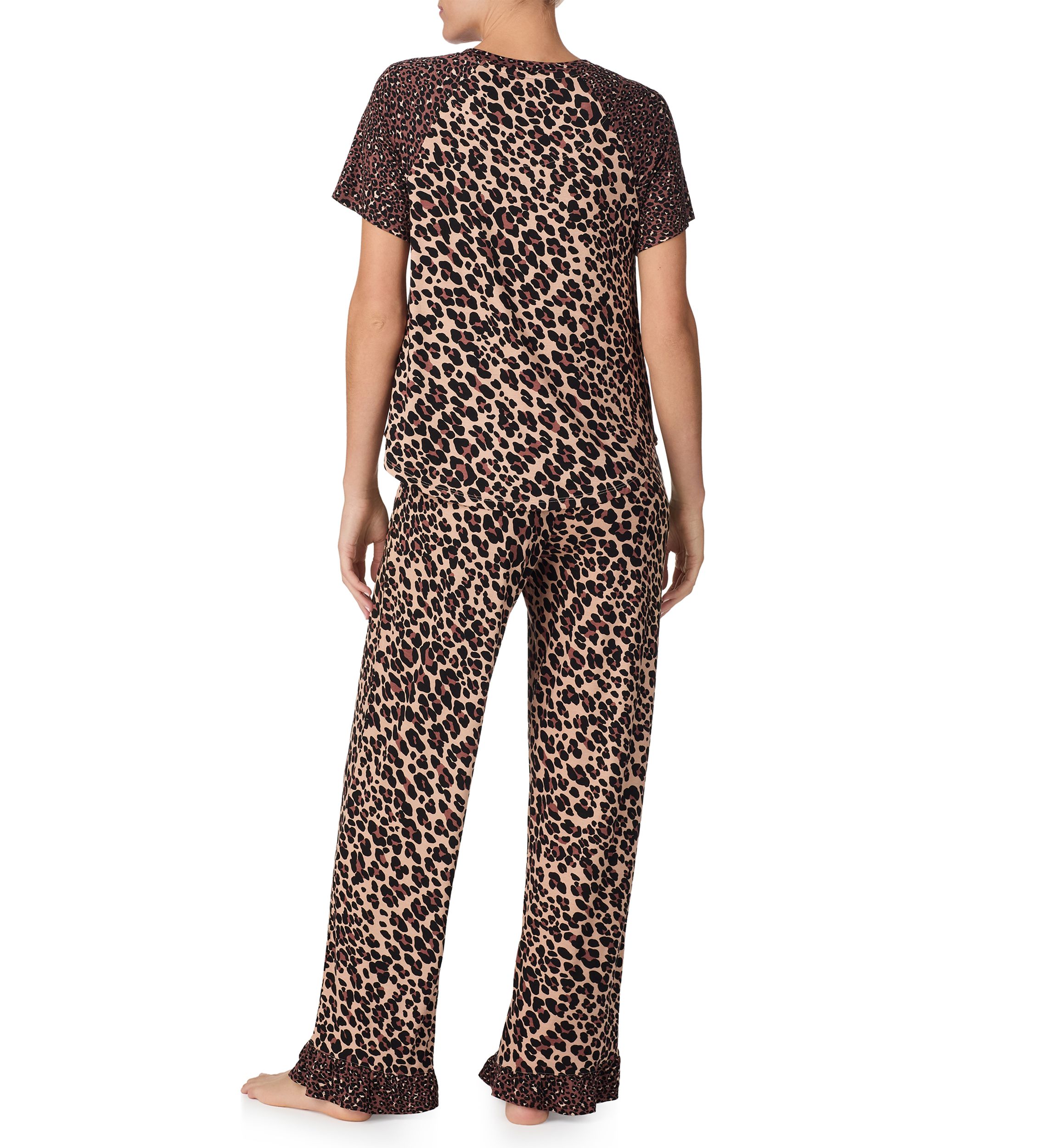 Womens Short Sleeve T-Shirt and Pants Pajama Set
