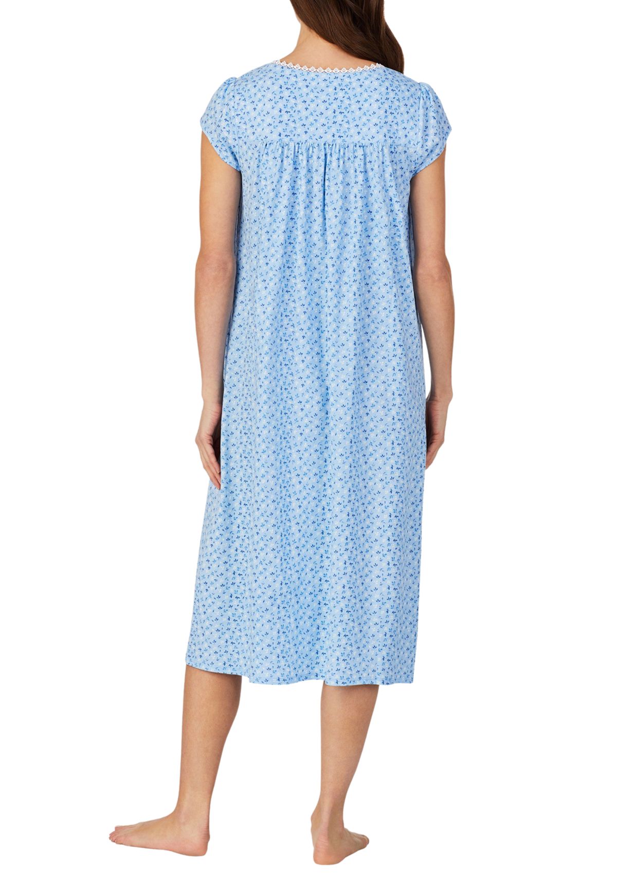 100% Cotton Knit Long Nightgown