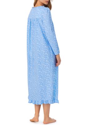 SALE NWT EILEEN WEST Cotton Dreamtime Jersey Nightgown Gown Long Sleeves Sz  S