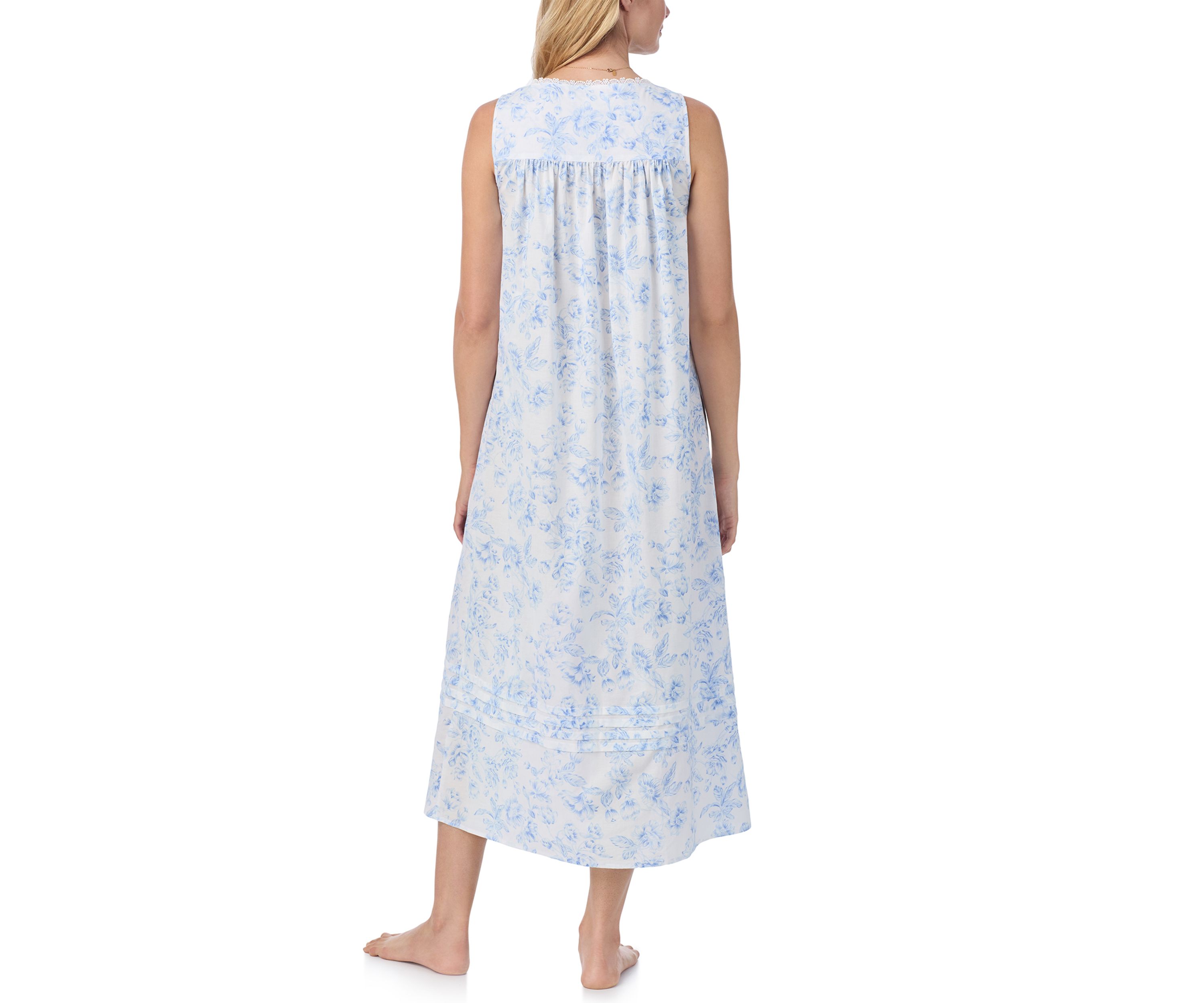 Cotton Lawn Ballet Sleeveless Nightgown