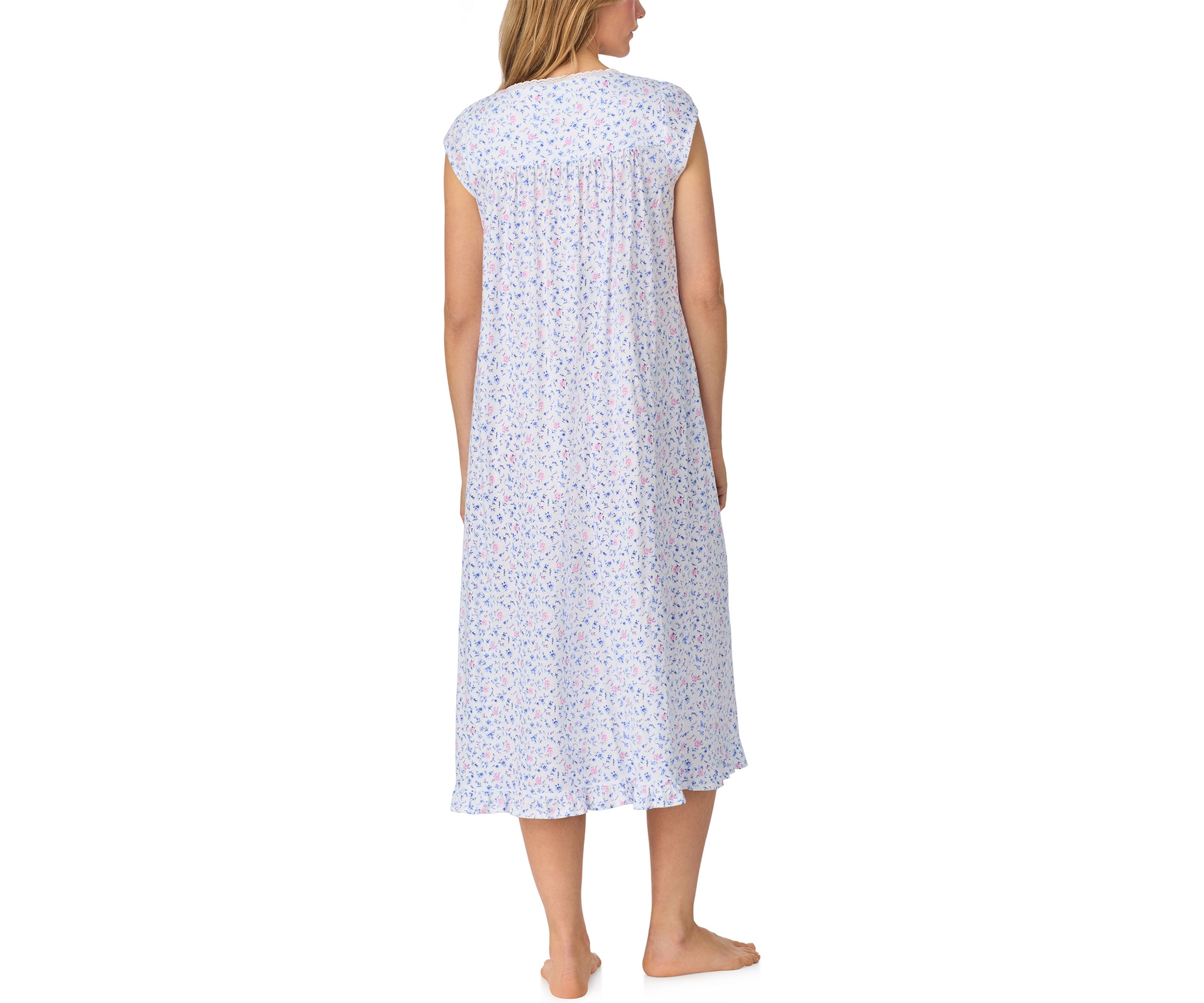 Knit Long Cap Sleeve Nightgown