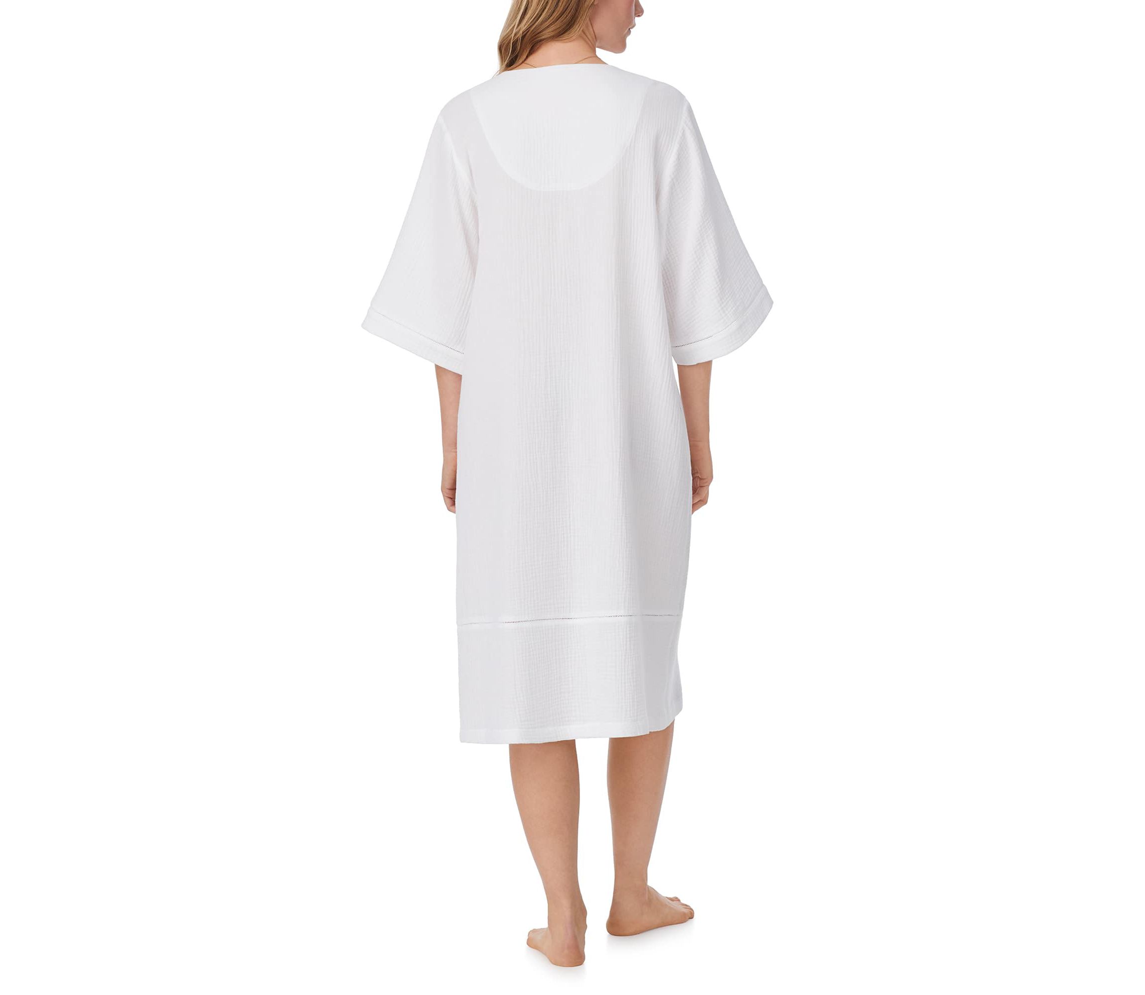 Womens Cotton Gauze Shortsleeve Caftan