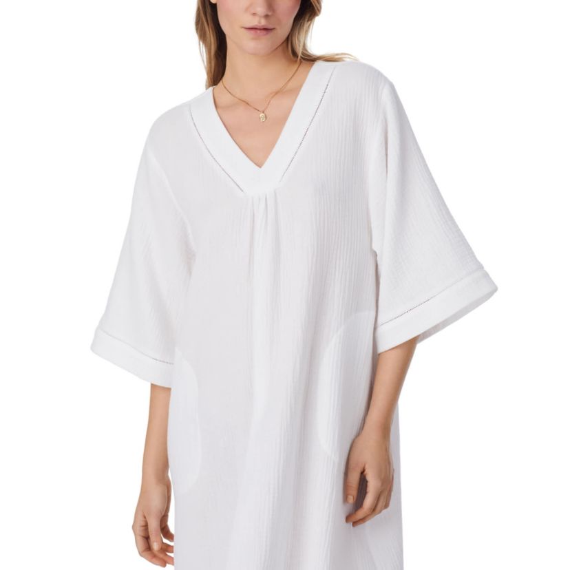 Womens Cotton Gauze Shortsleeve Caftan