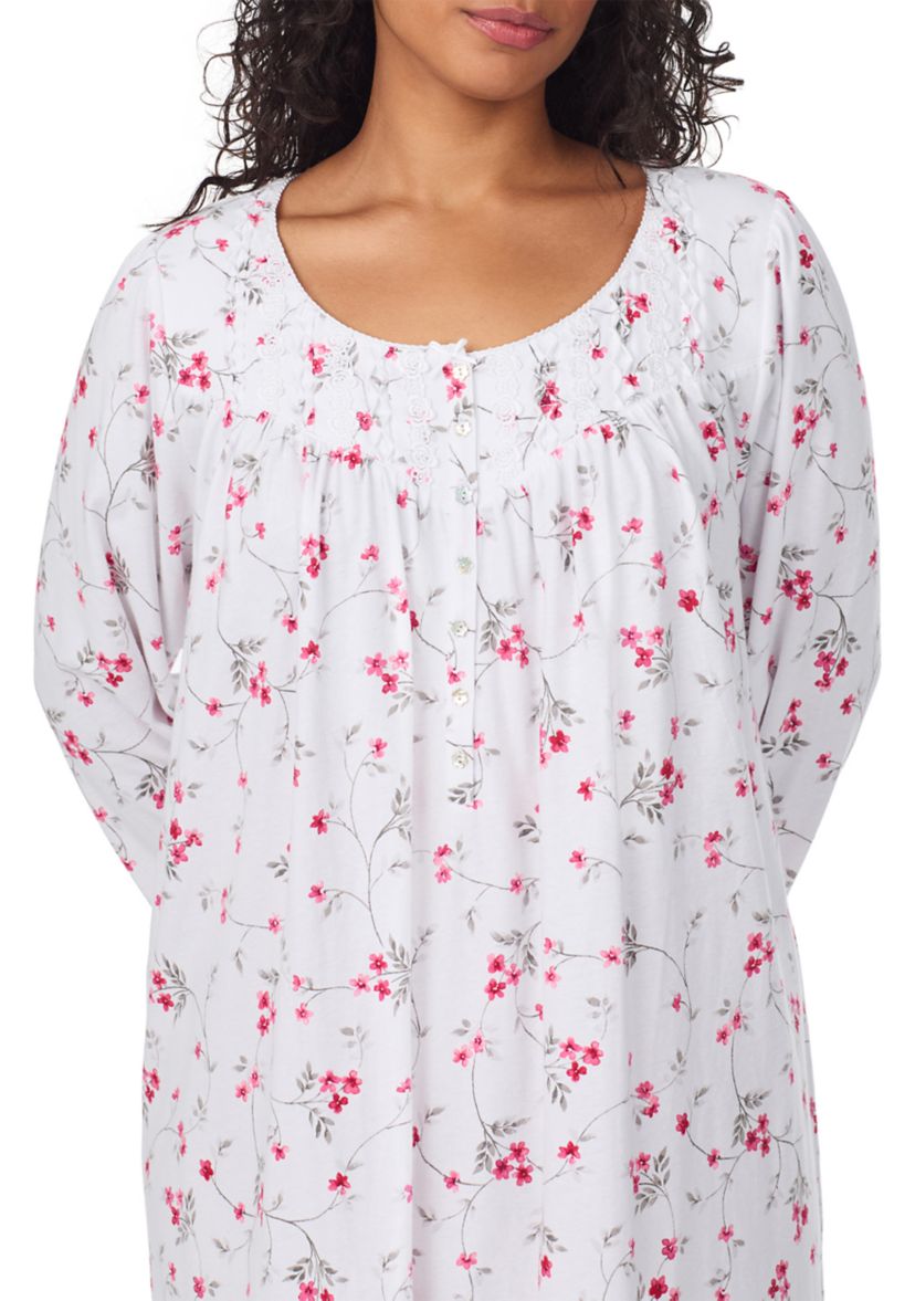 Plus Size Long Sleeve Waltz Nightgown
