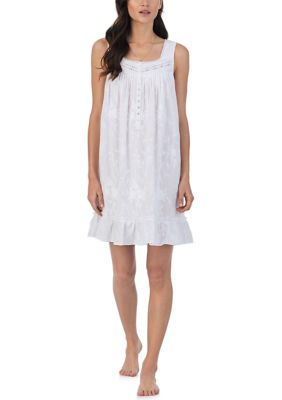 Women's Cotton Lawn Short Sleeveless Chemise