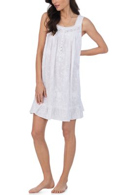 Women's Cotton Lawn Short Sleeveless Chemise