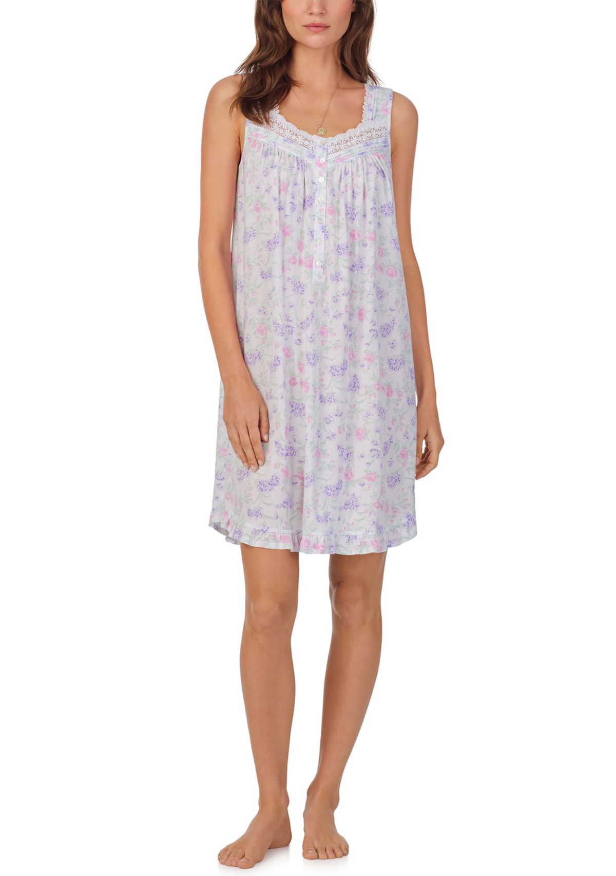 Womens Sleeveless Short Chemise