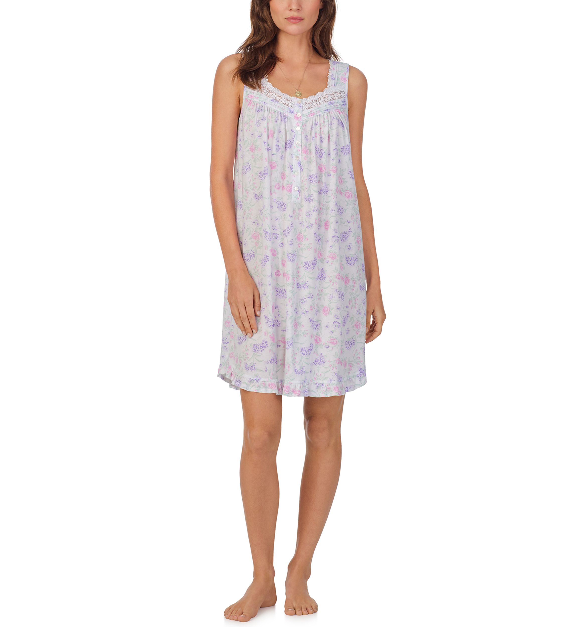 Womens Sleeveless Short Chemise