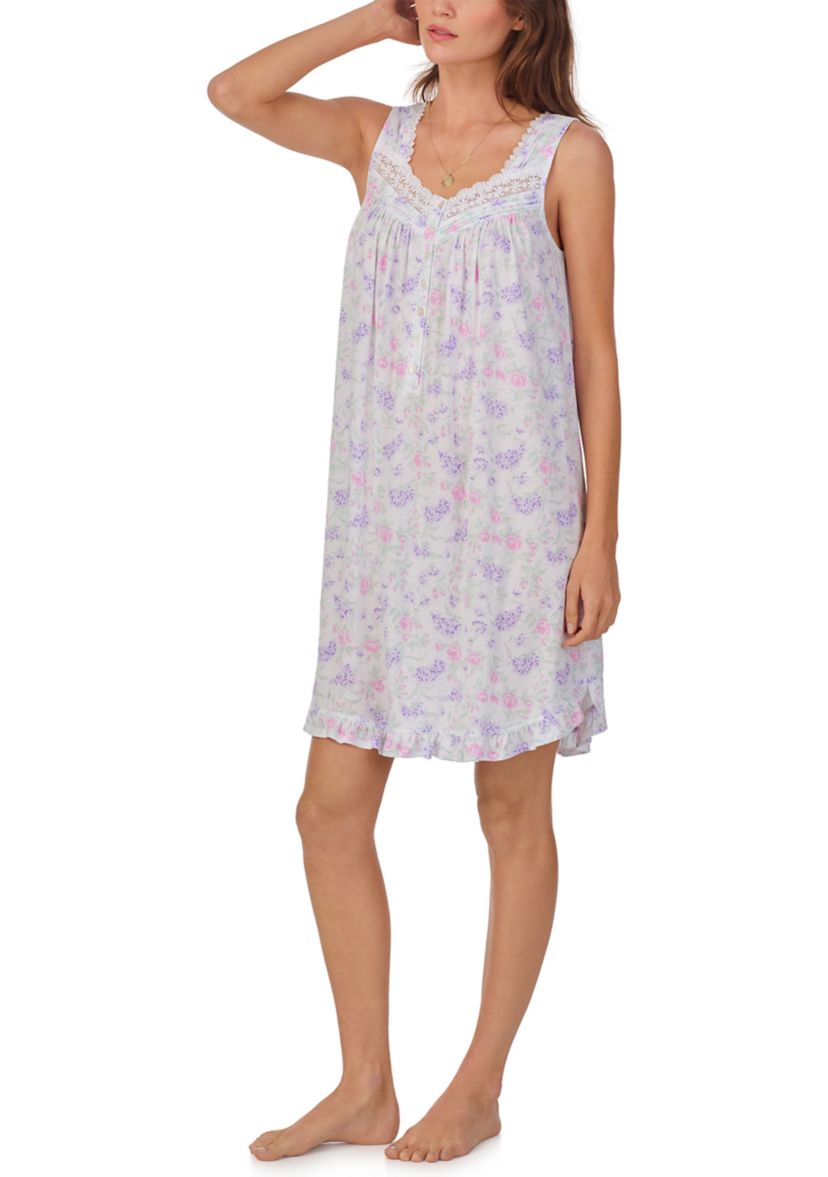 Womens Sleeveless Short Chemise