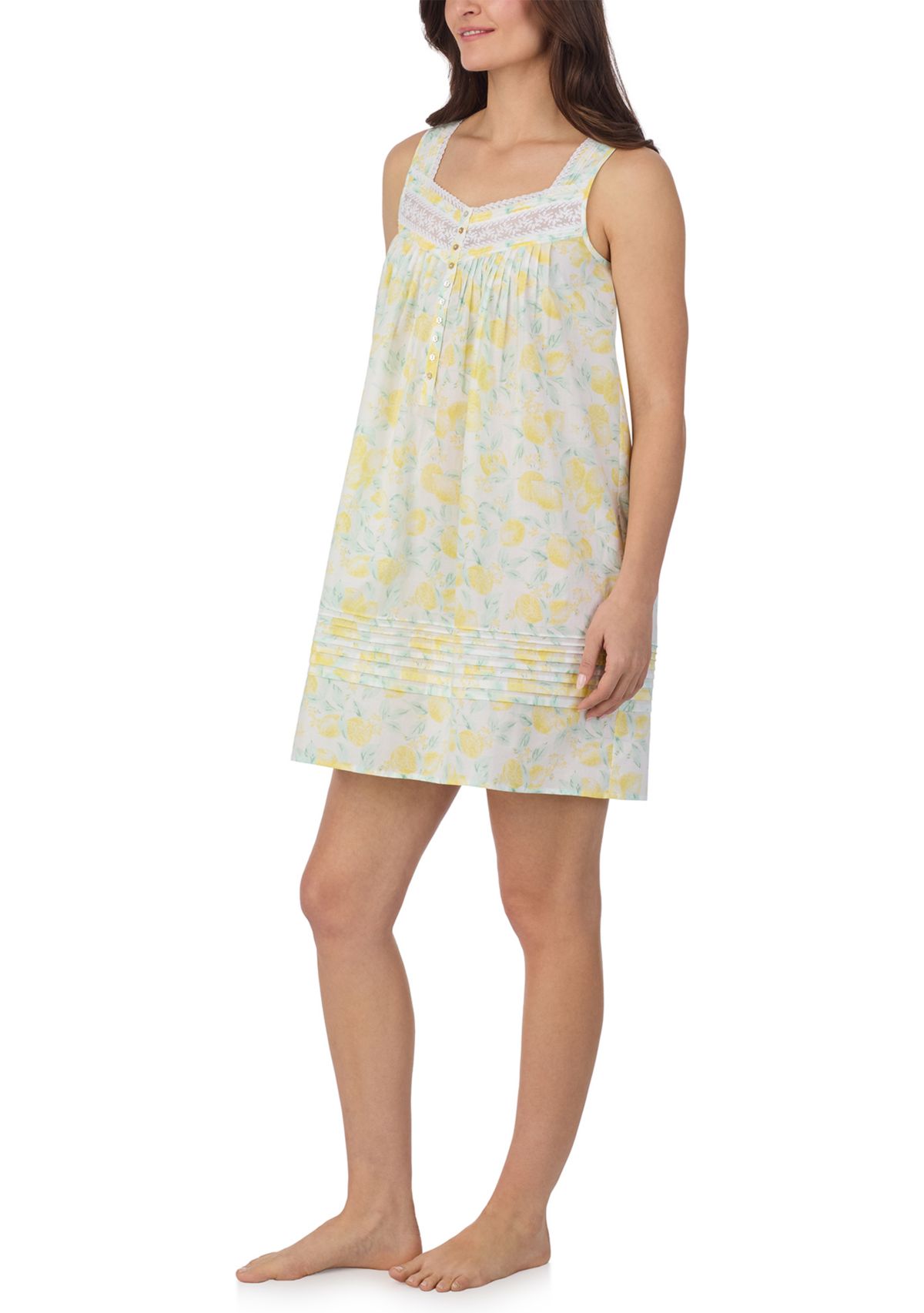 Womens Sleeveless Cotton Lawn Chemise