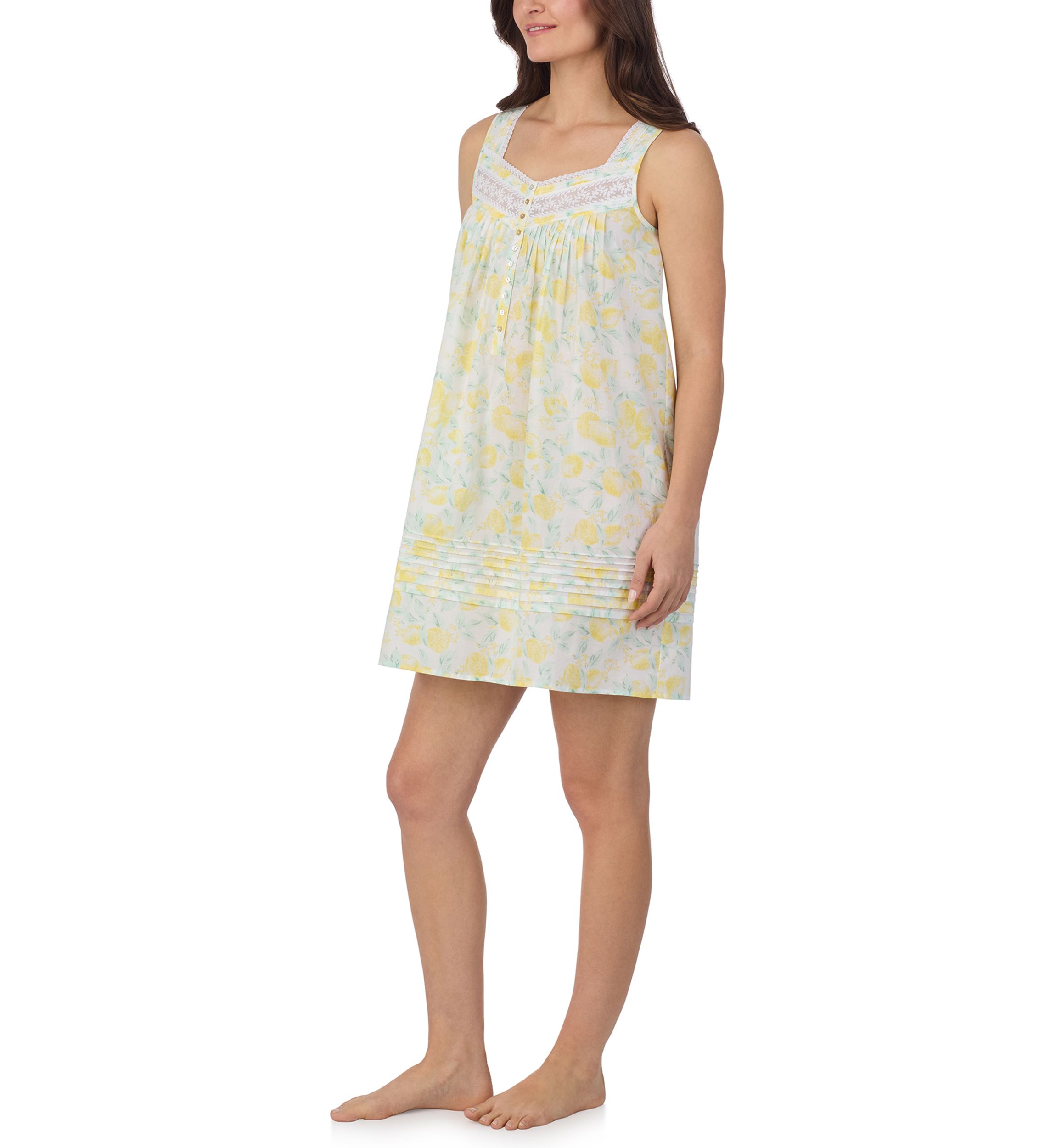 Womens Sleeveless Cotton Lawn Chemise