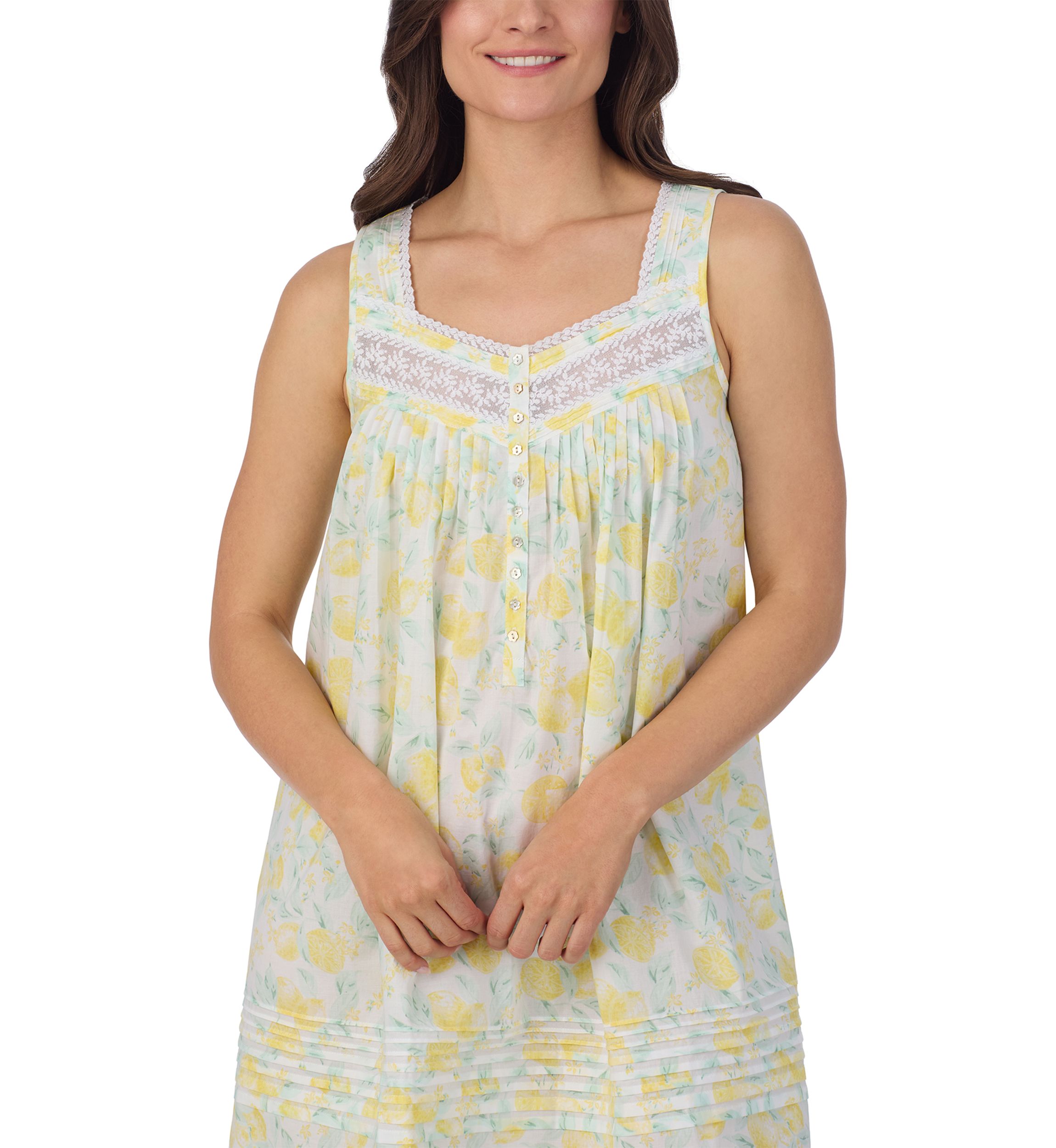 Womens Sleeveless Cotton Lawn Chemise
