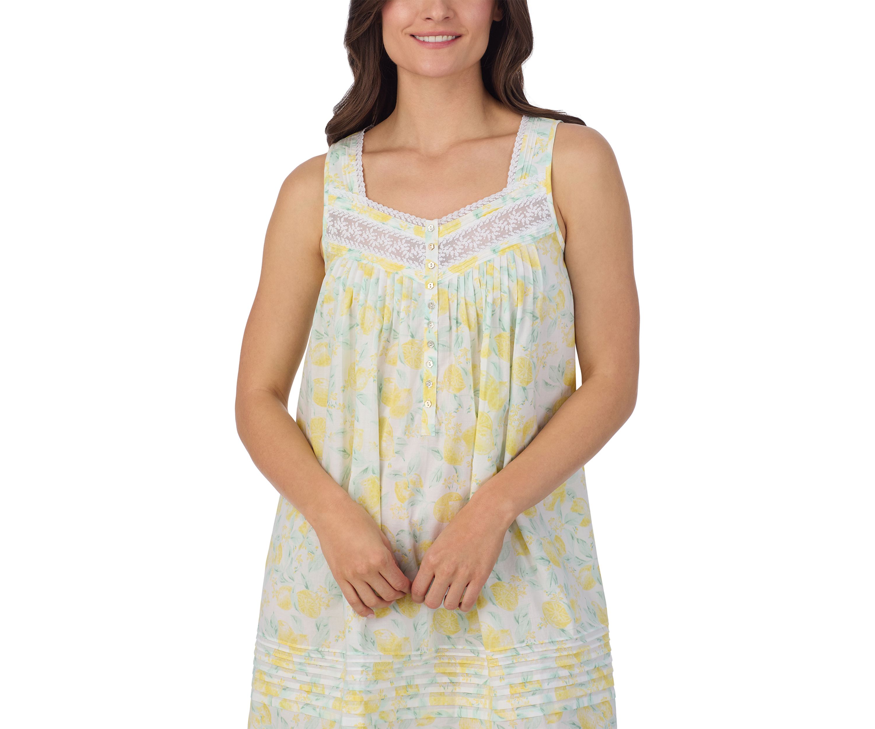 Womens Sleeveless Cotton Lawn Chemise
