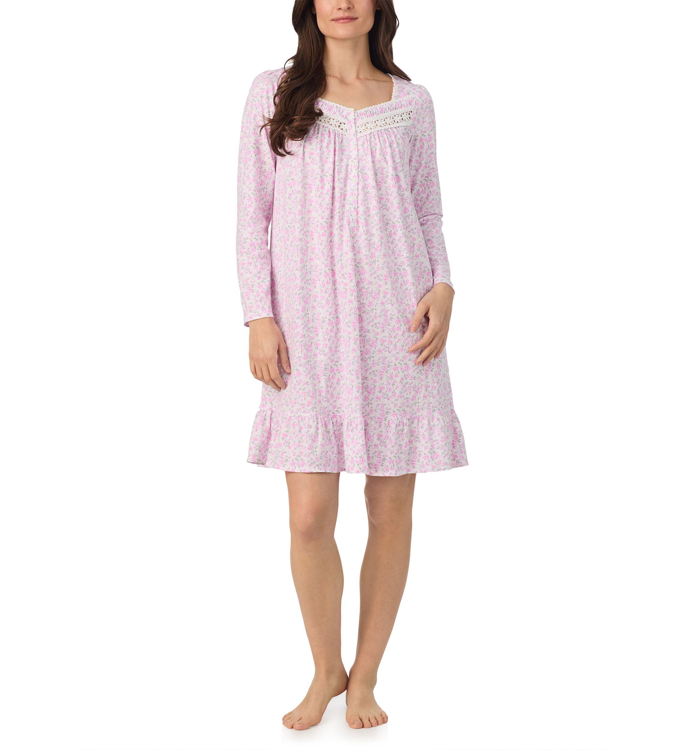 Long Sleeve Short Nightgown