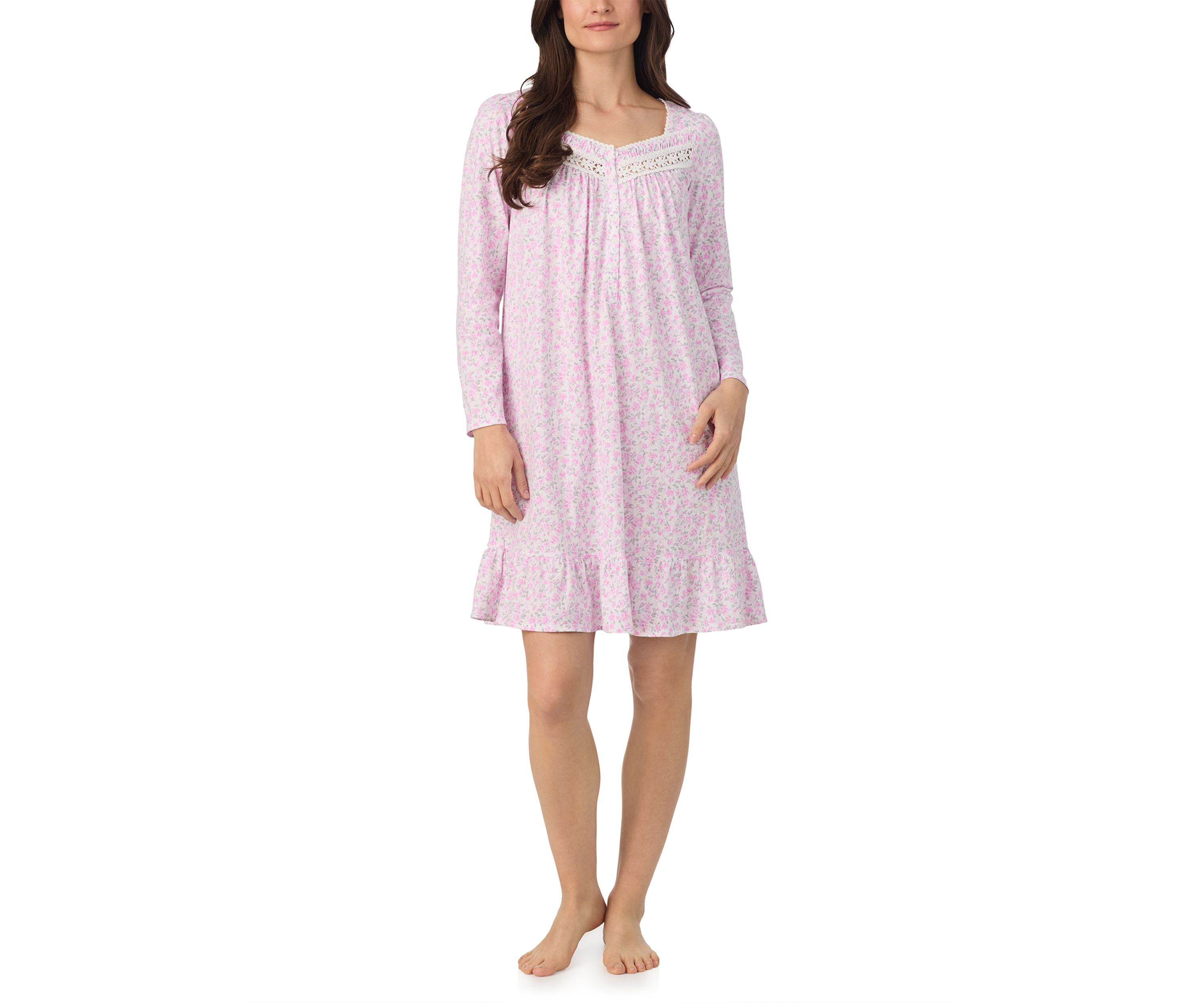 Long Sleeve Short Nightgown