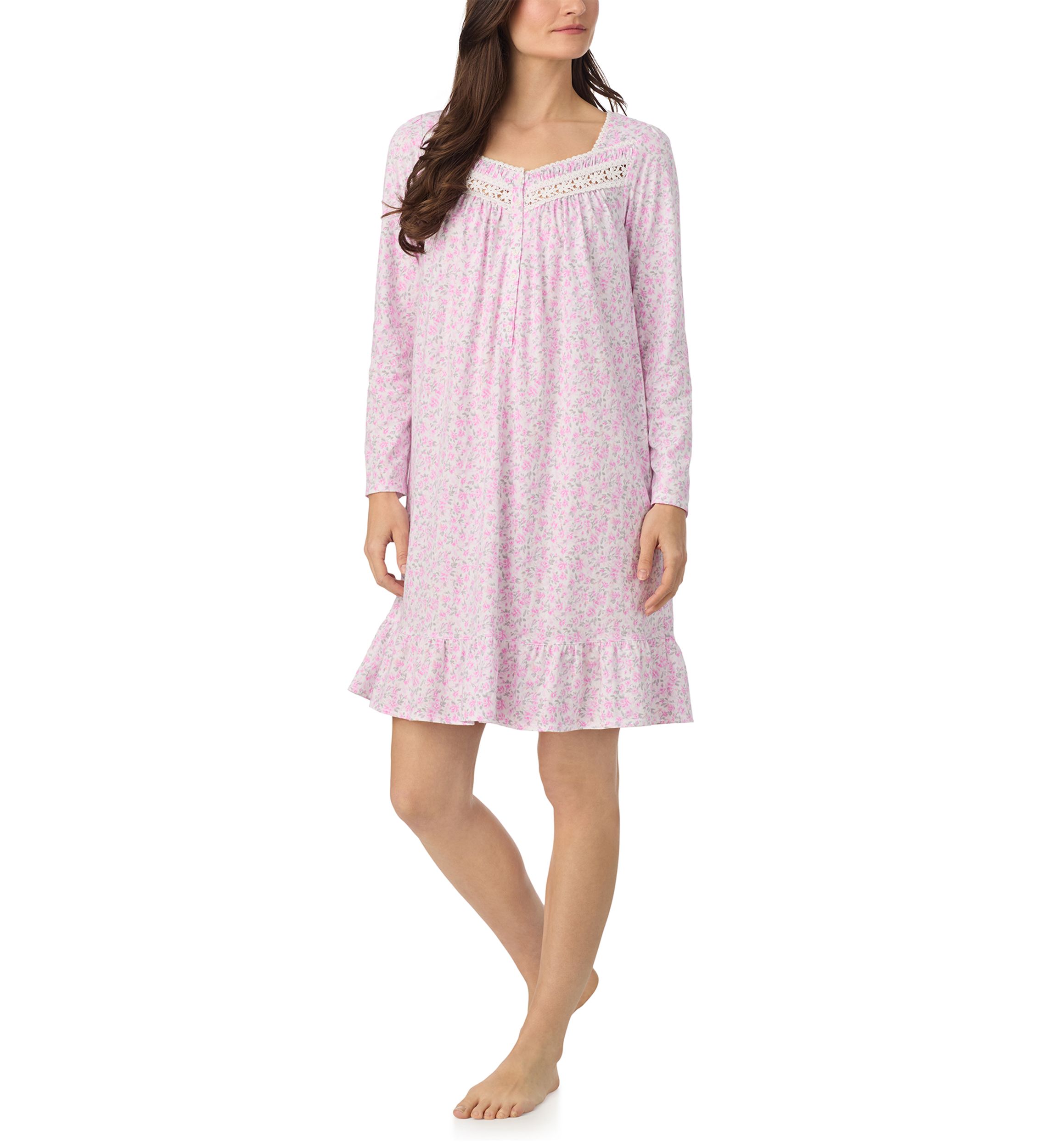 Long Sleeve Short Nightgown