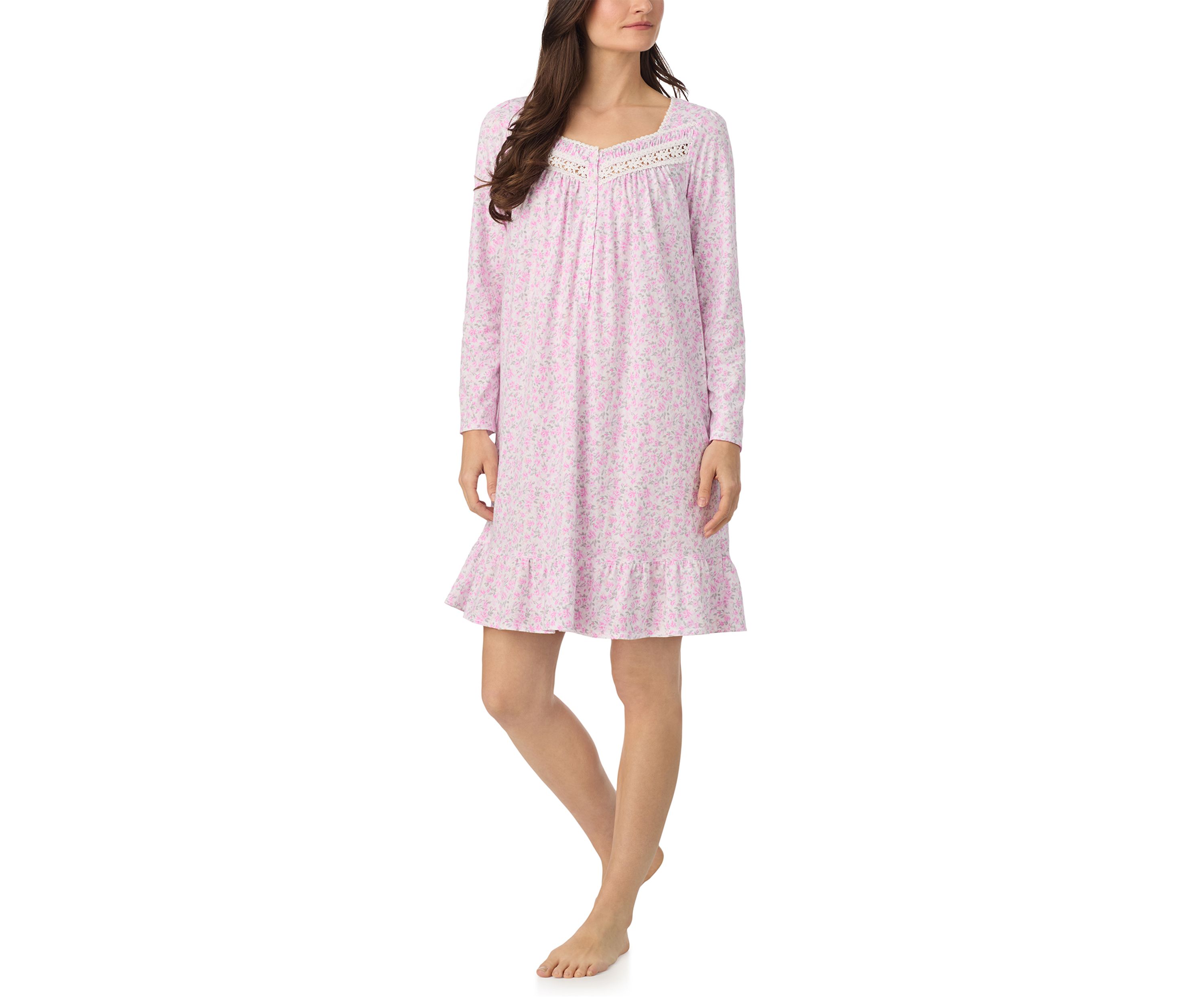 Long Sleeve Short Nightgown