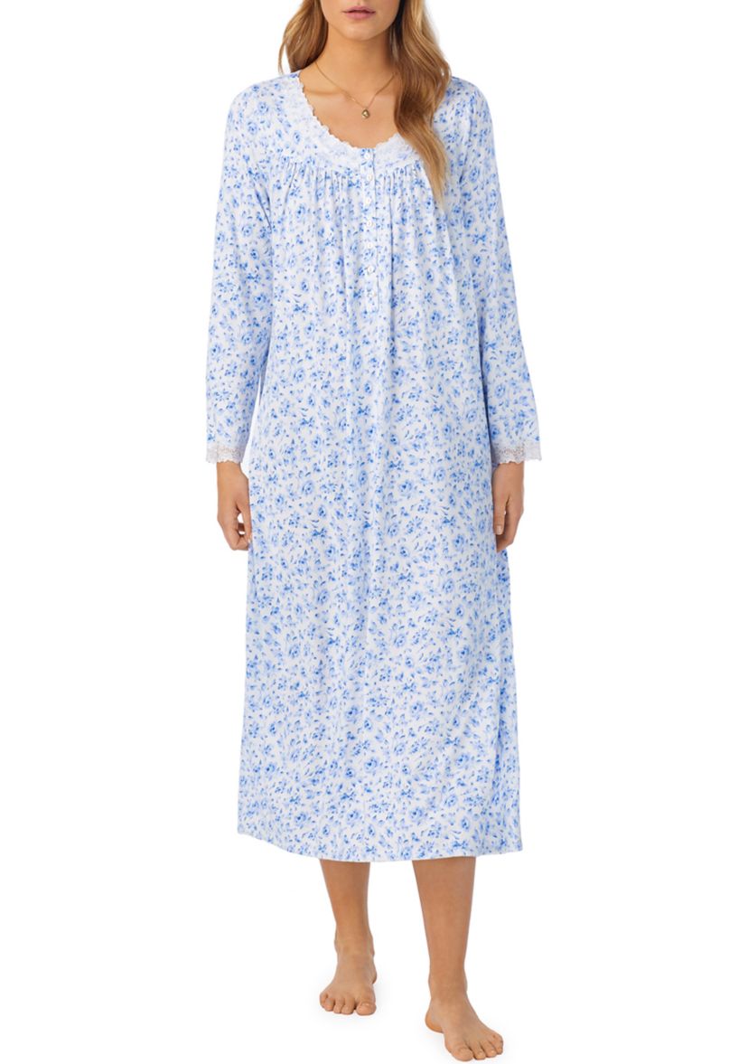 Sweater Knit Ballet Long Sleeve Nightgown 