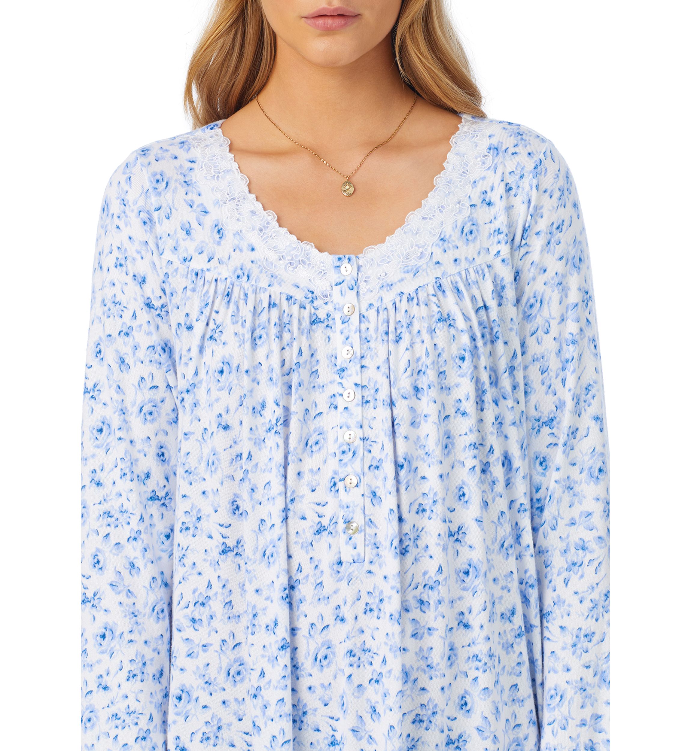 Sweater Knit Ballet Long Sleeve Nightgown 