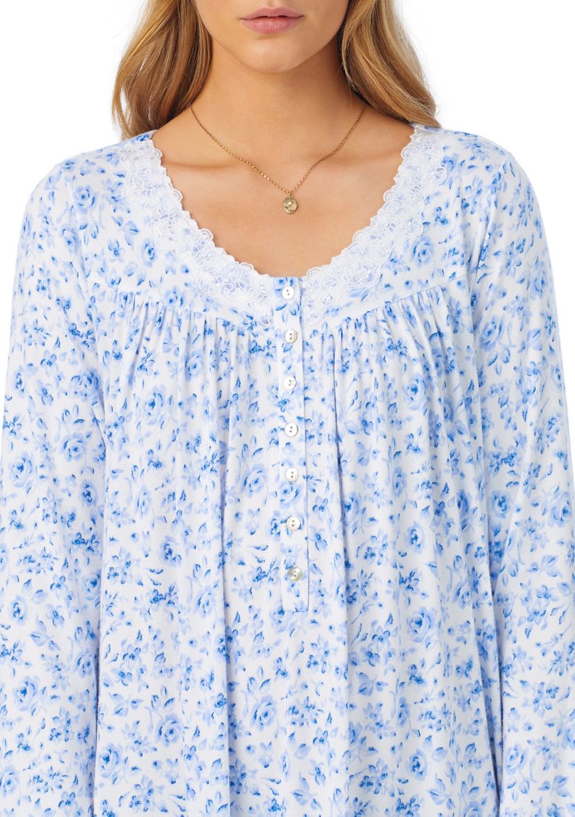 Sweater Knit Ballet Long Sleeve Nightgown 