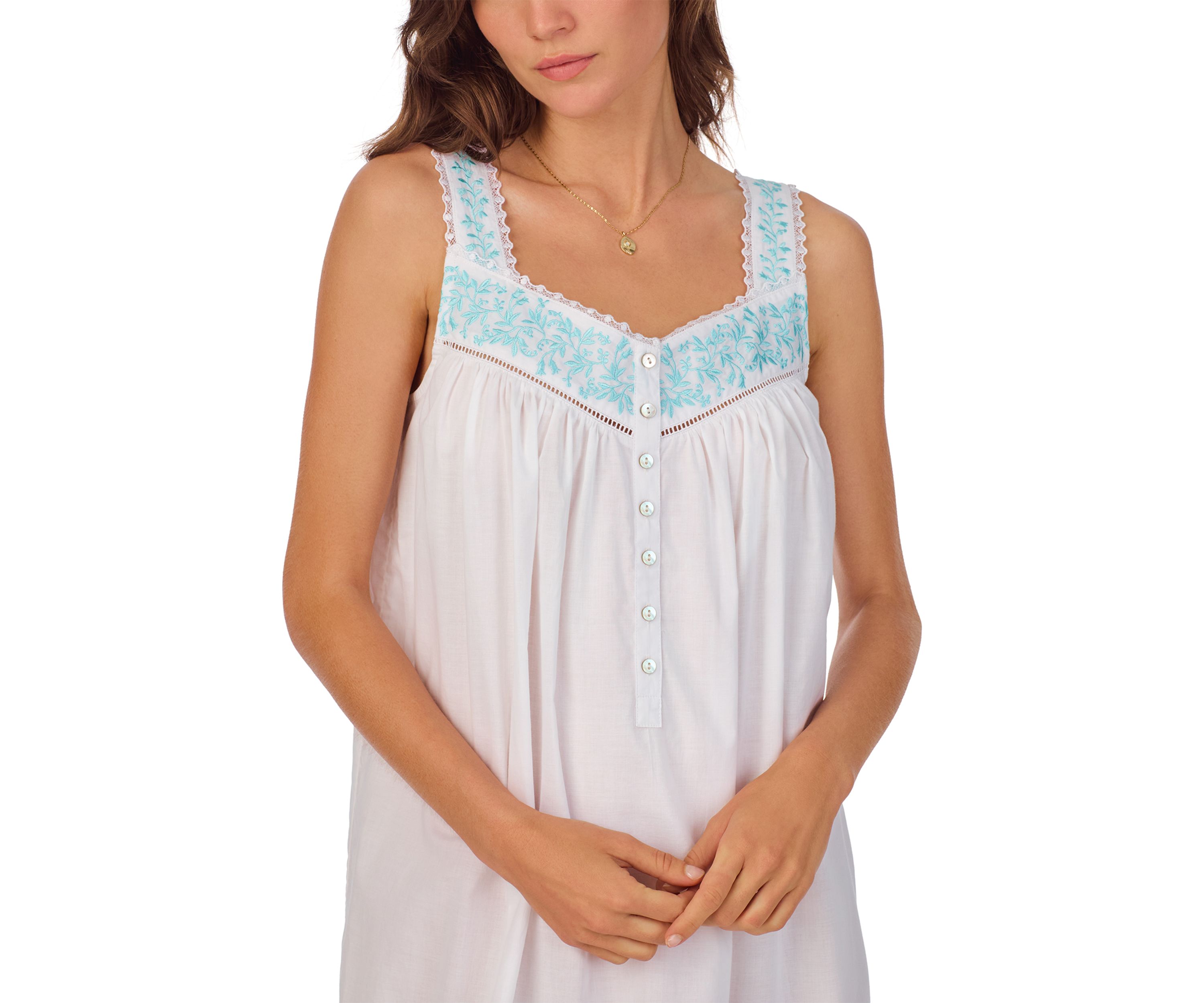 Cotton Lawn Sleeveless Short Chemise