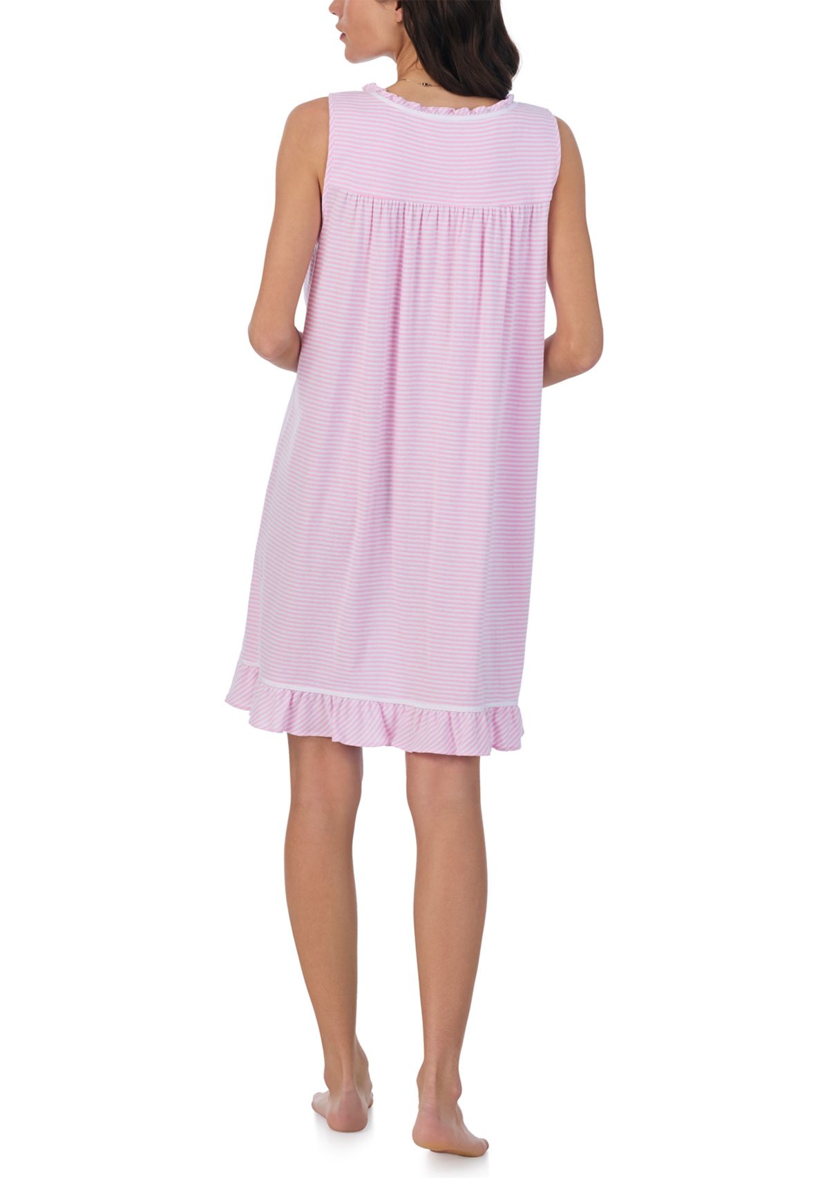 Cotton Rich Yarn Dye Stripe Knit Short Chemise