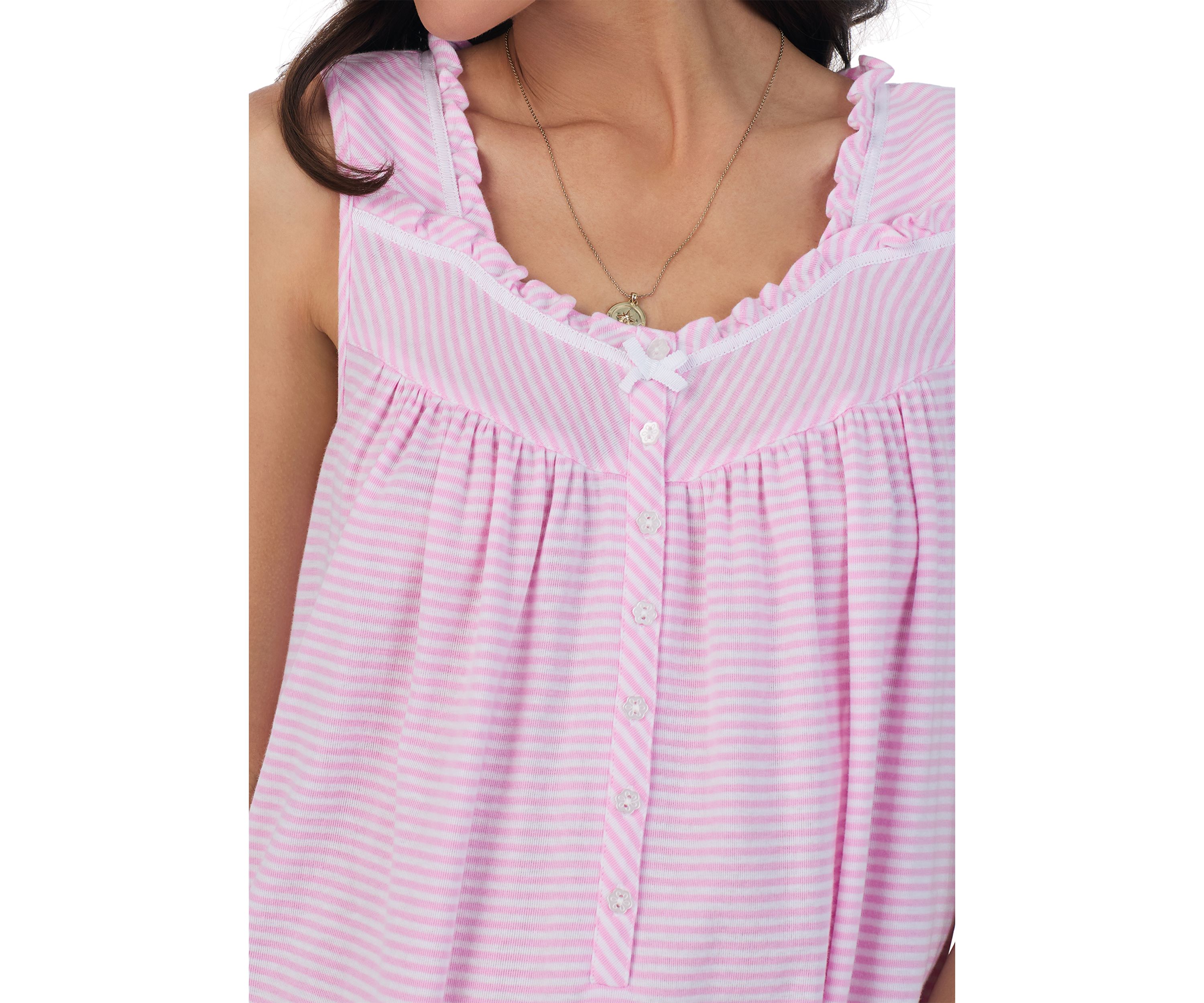 Cotton Rich Yarn Dye Stripe Knit Short Chemise