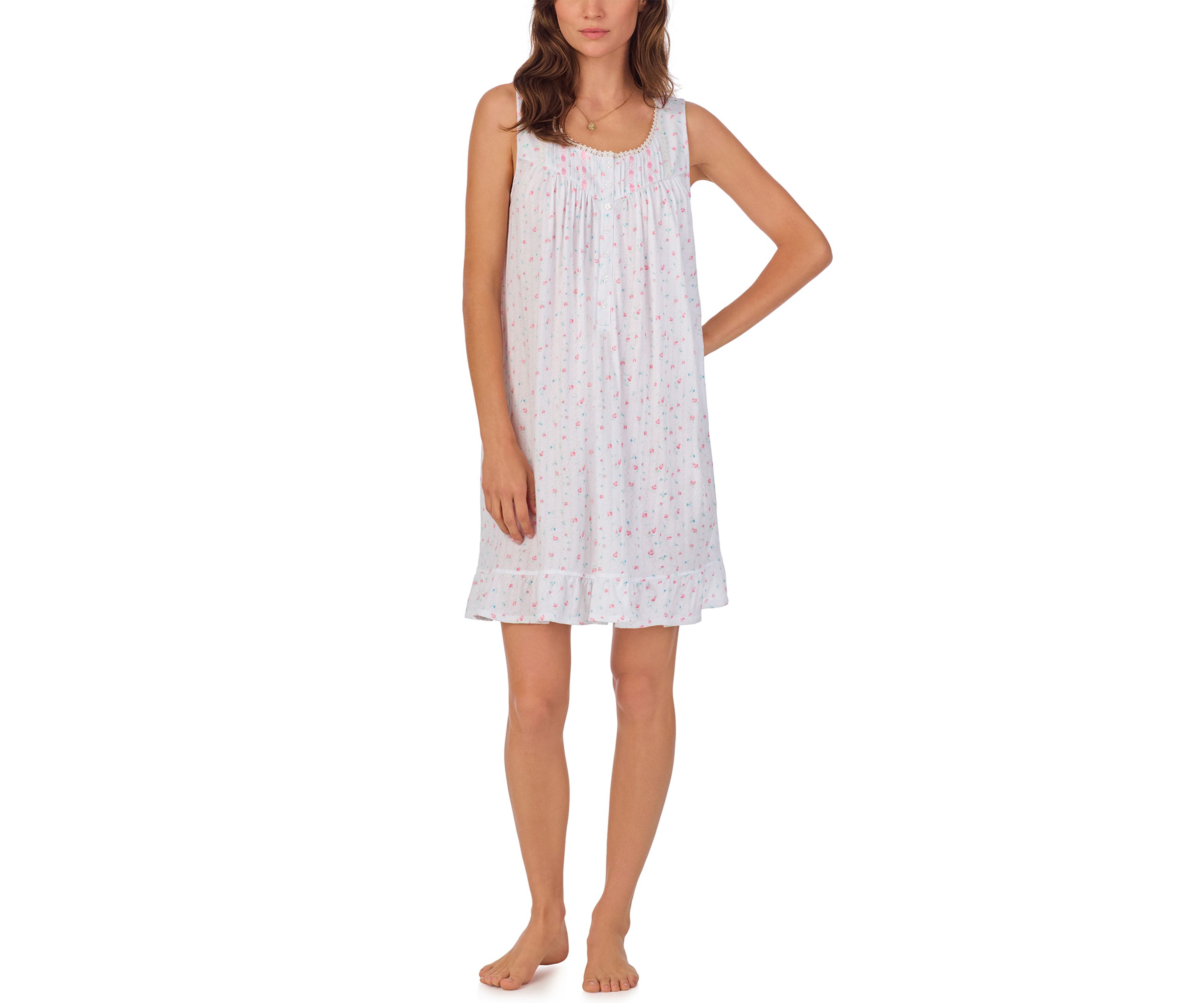 Cotton Pointelle Sleeveless Chemise