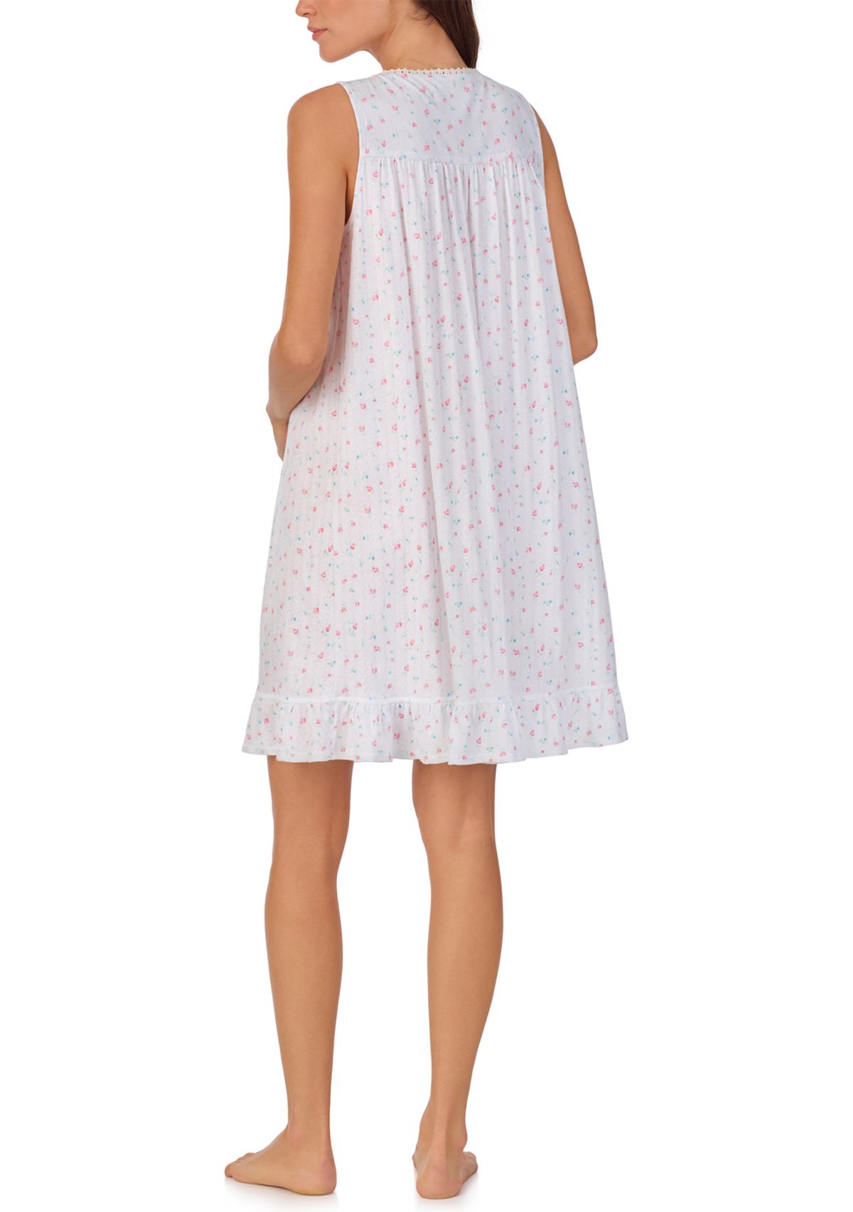 Cotton Pointelle Sleeveless Chemise