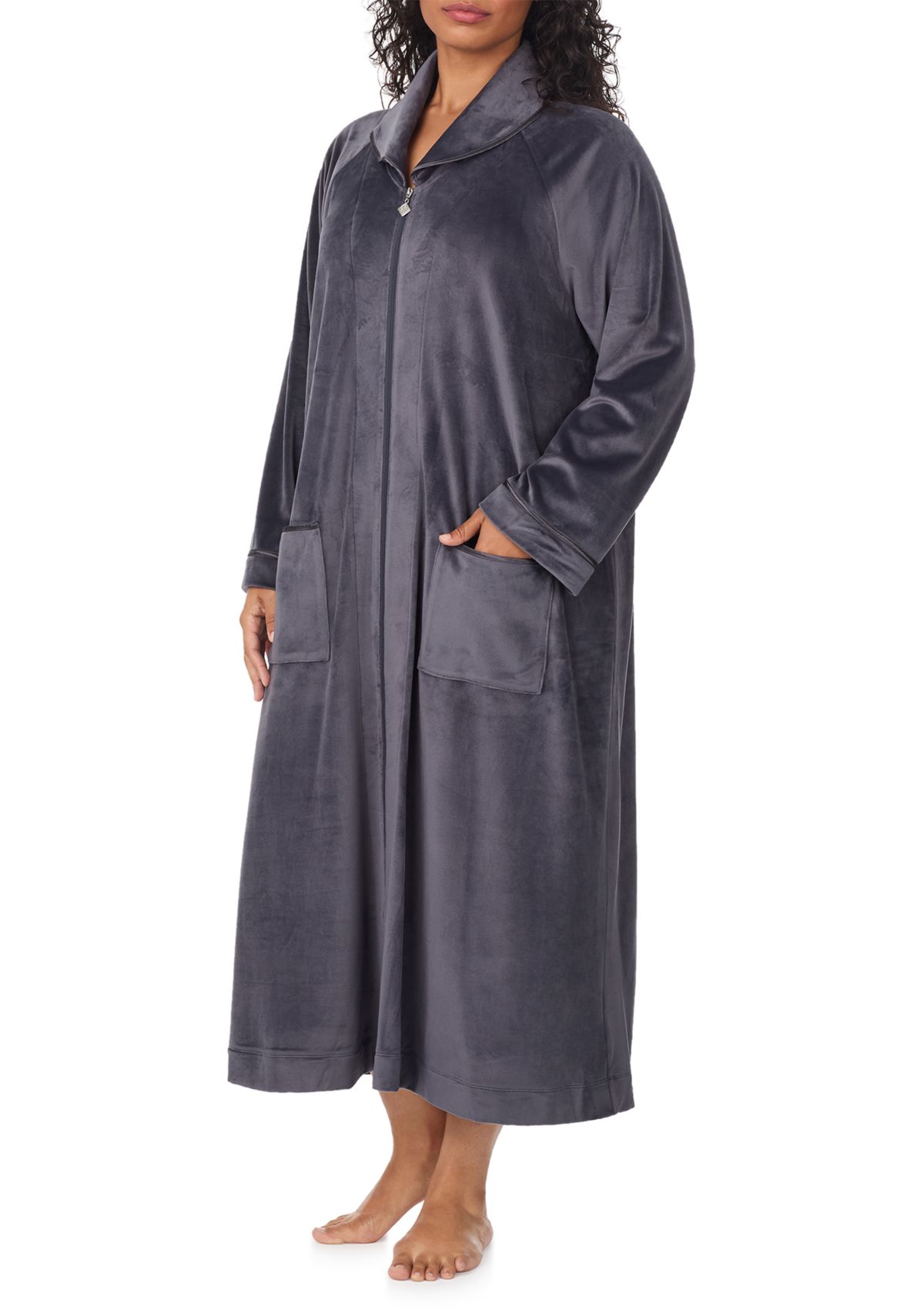 Plus Size Lux Double Sided Velour Robe