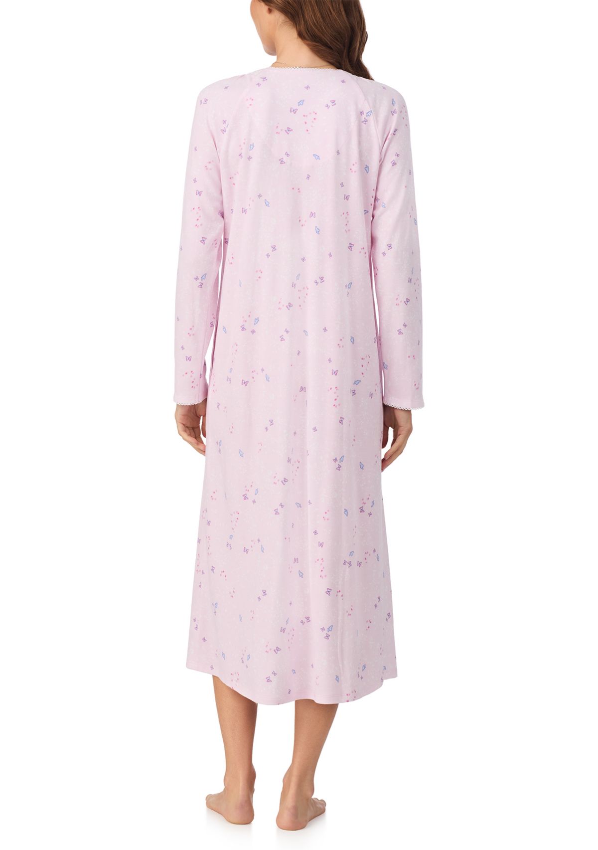 Long Cotton Blend Nightgown 