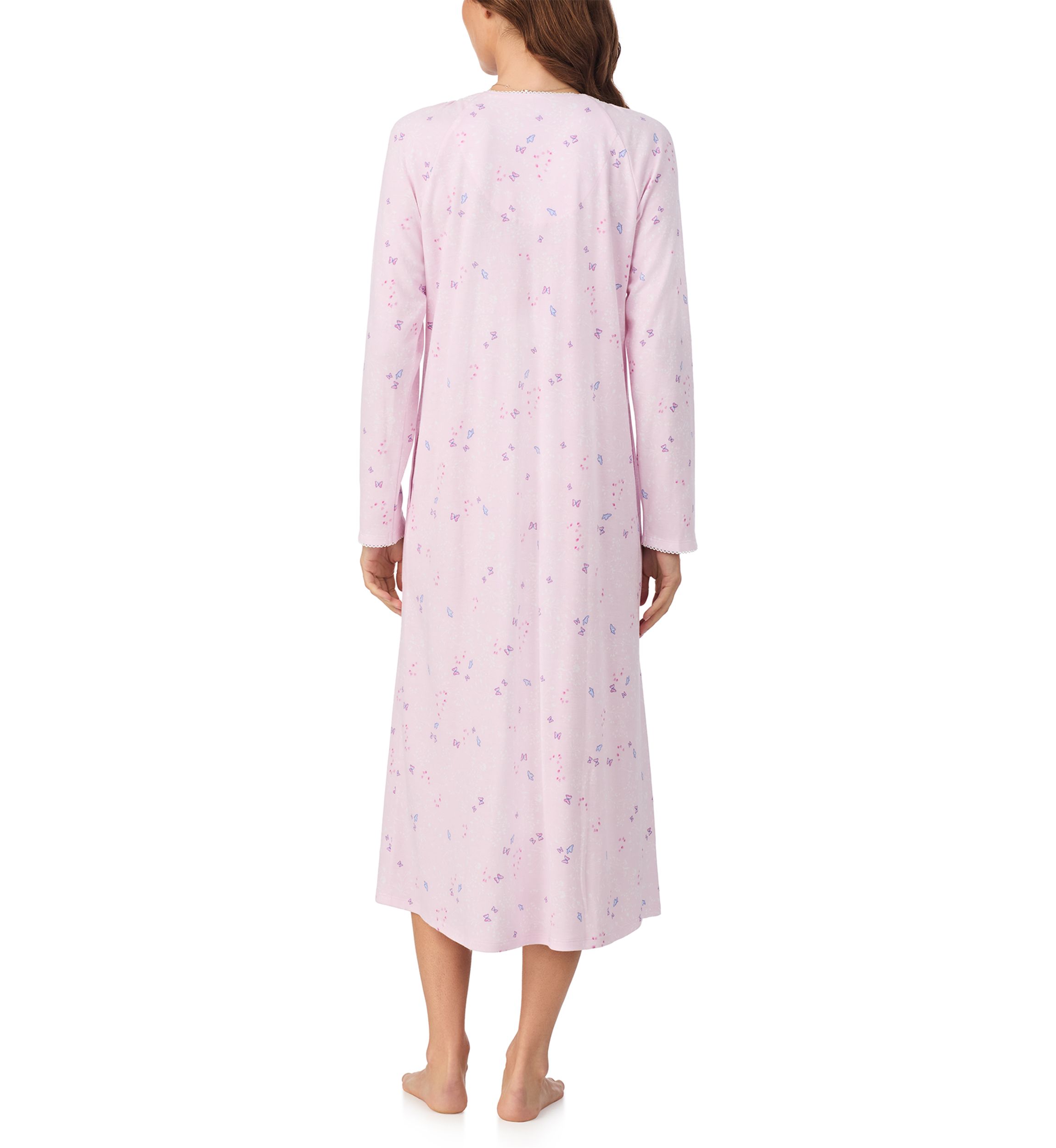 Long Cotton Blend Nightgown 